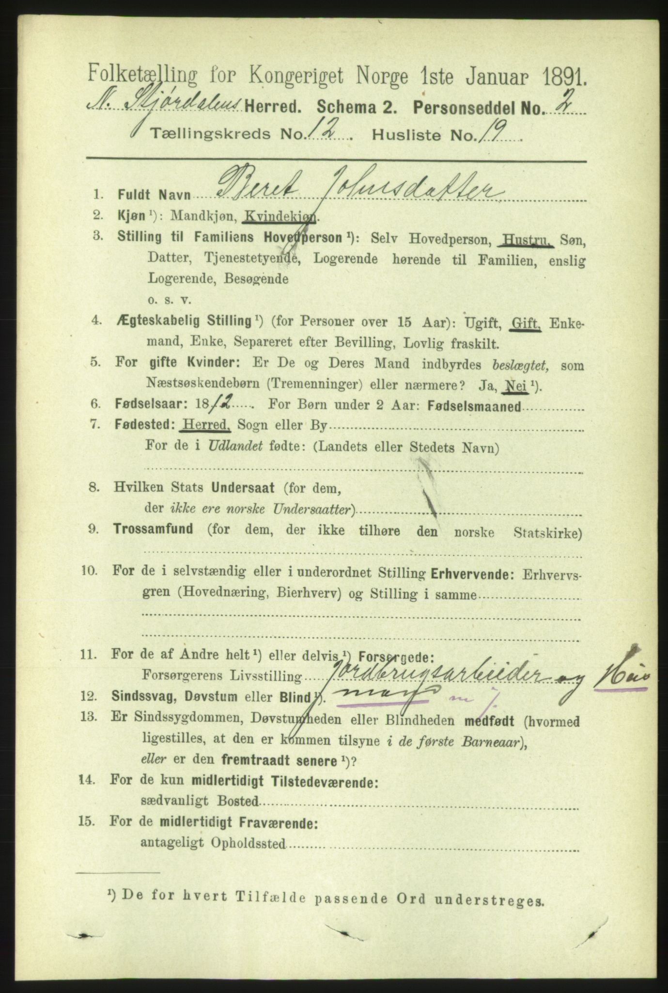 RA, 1891 census for 1714 Nedre Stjørdal, 1891, p. 6106