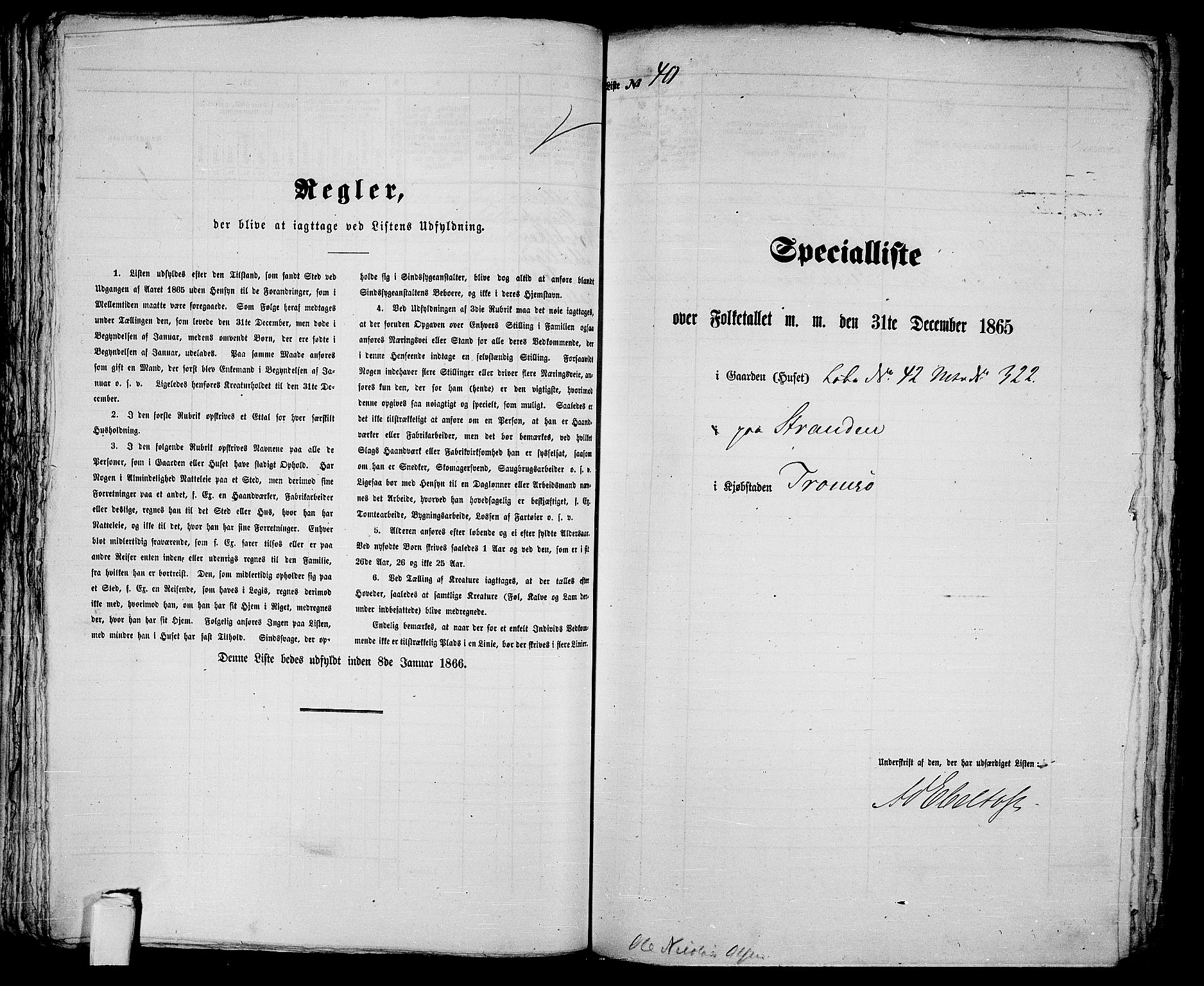 RA, 1865 census for Tromsø, 1865, p. 88