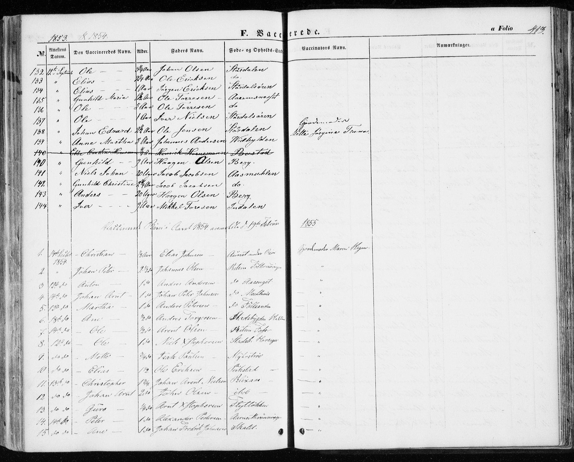 Ministerialprotokoller, klokkerbøker og fødselsregistre - Sør-Trøndelag, SAT/A-1456/646/L0611: Parish register (official) no. 646A09, 1848-1857, p. 413