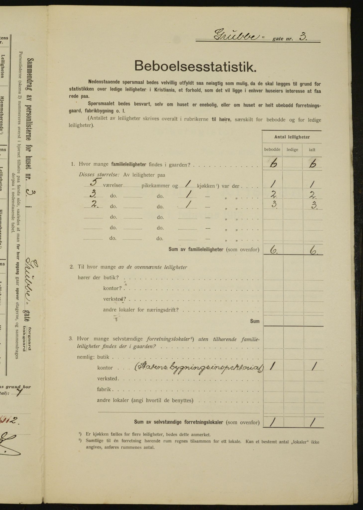 OBA, Municipal Census 1912 for Kristiania, 1912, p. 30020