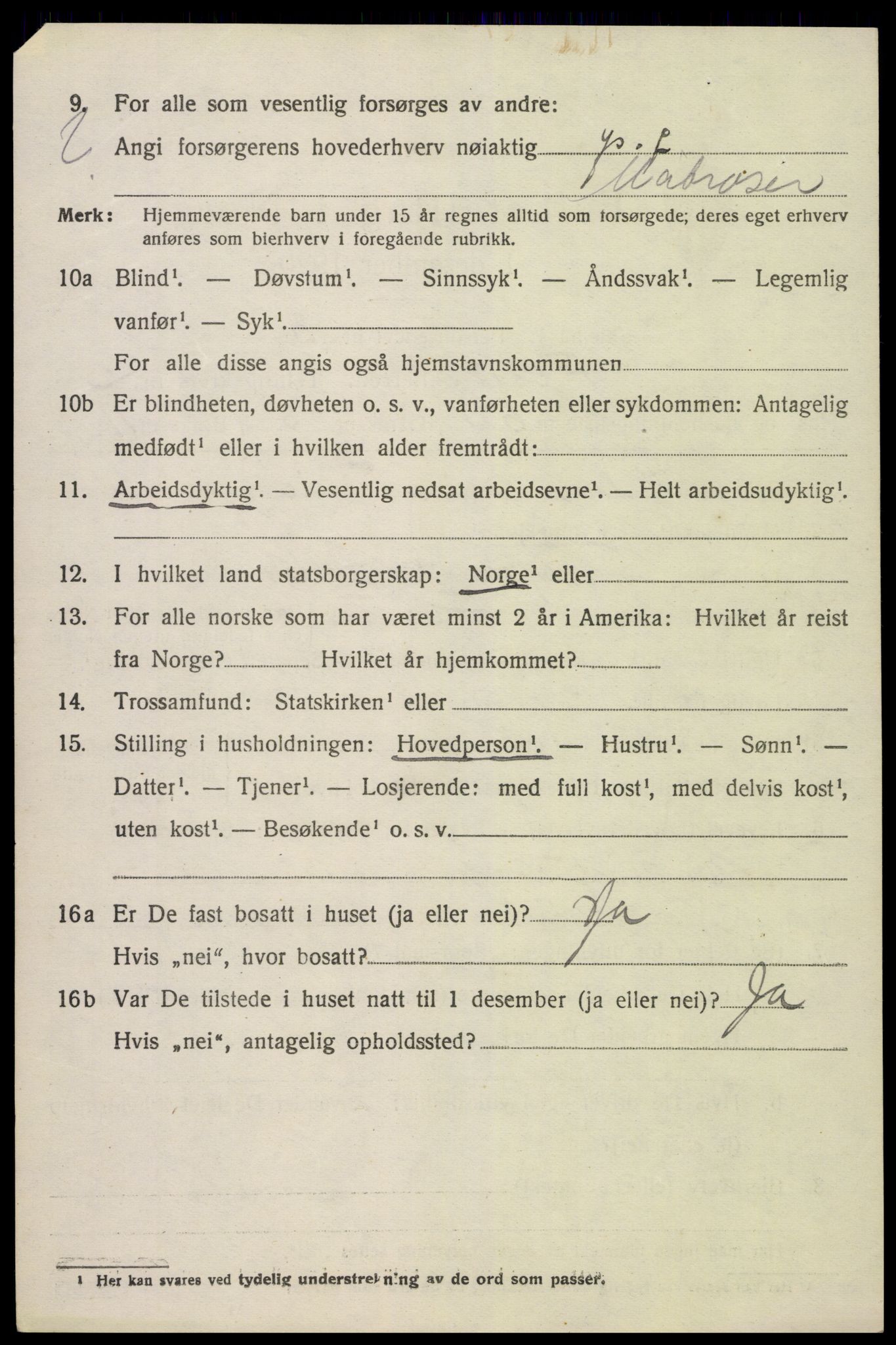 SAK, 1920 census for Flosta, 1920, p. 1663