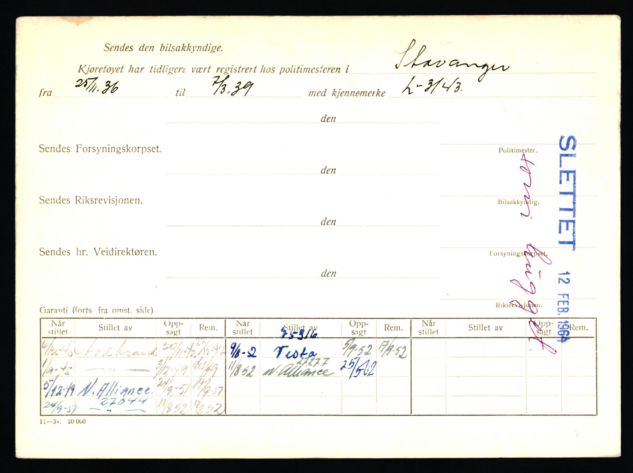 Stavanger trafikkstasjon, AV/SAST-A-101942/0/F/L0027: L-14600 - L-15149, 1930-1971, p. 938