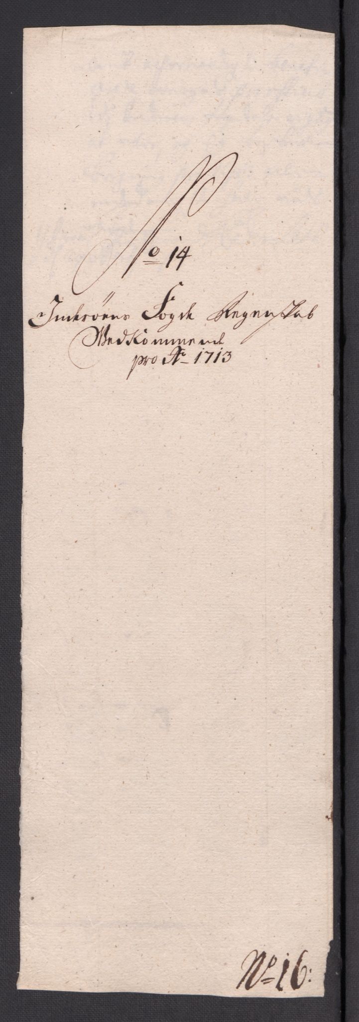 Rentekammeret inntil 1814, Reviderte regnskaper, Fogderegnskap, RA/EA-4092/R63/L4321: Fogderegnskap Inderøy, 1713, p. 174