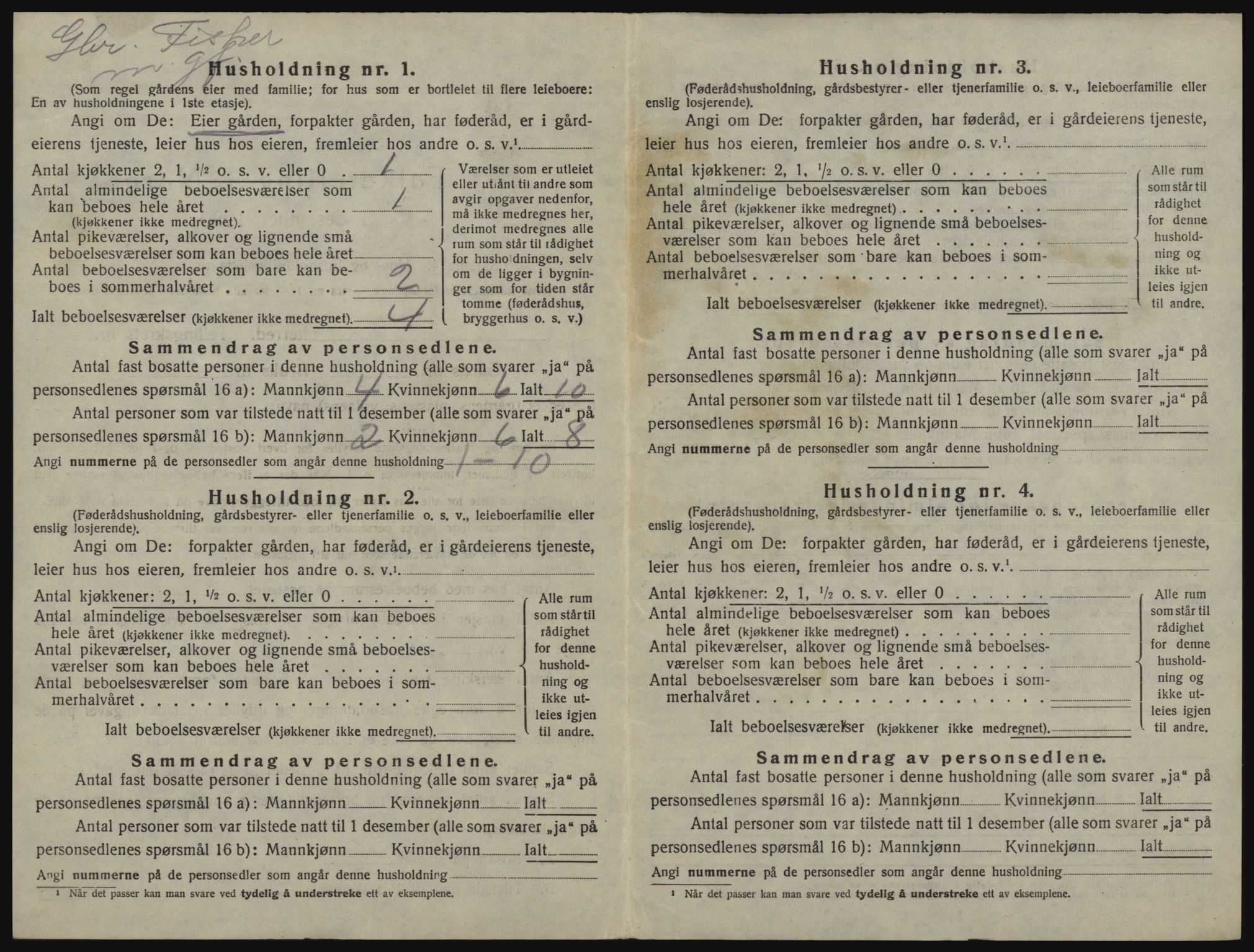 SATØ, 1920 census for Sørfjord, 1920, p. 52