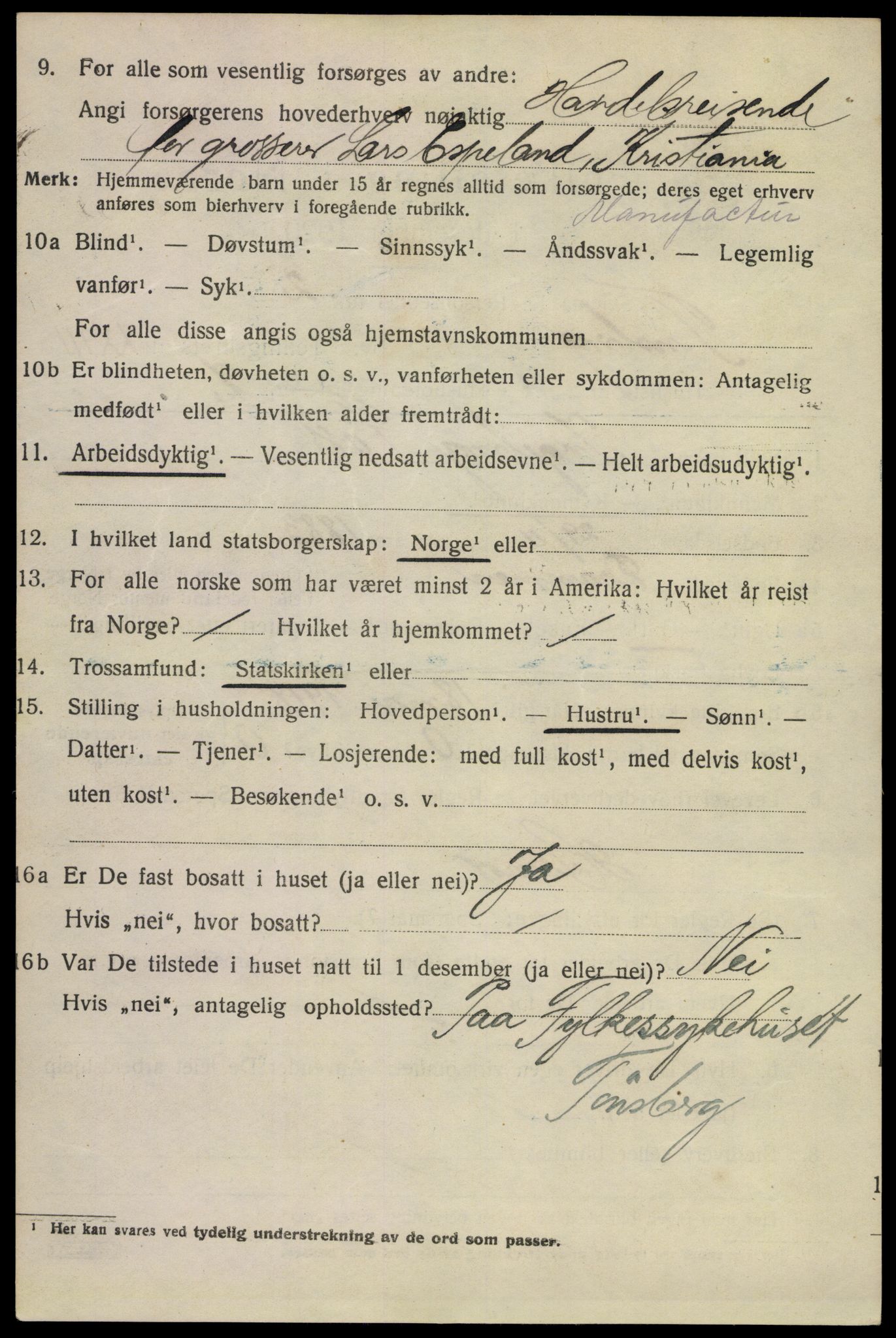 SAKO, 1920 census for Tønsberg, 1920, p. 32326