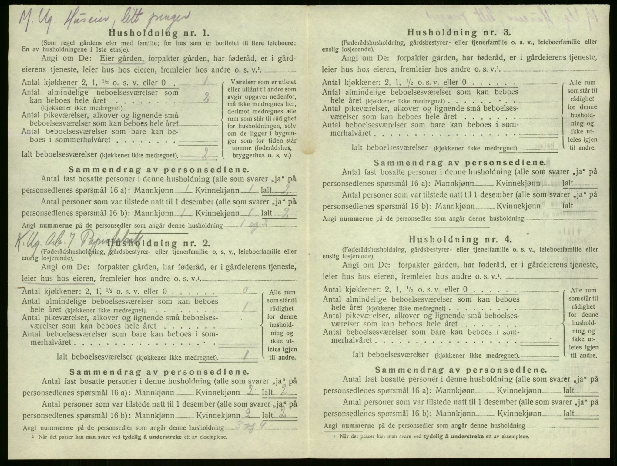 SAKO, 1920 census for Sem, 1920, p. 1967