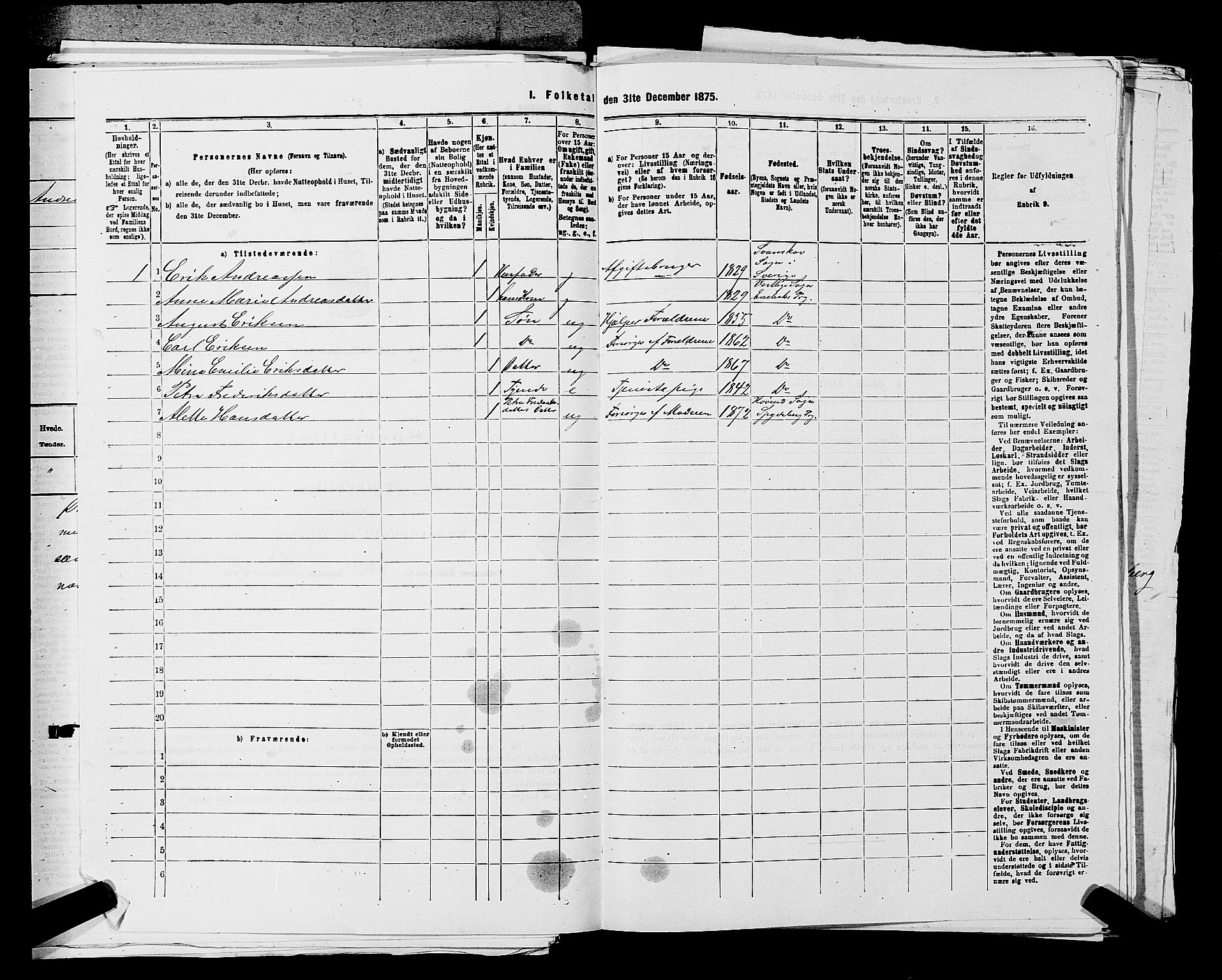 RA, 1875 census for 0229P Enebakk, 1875, p. 925