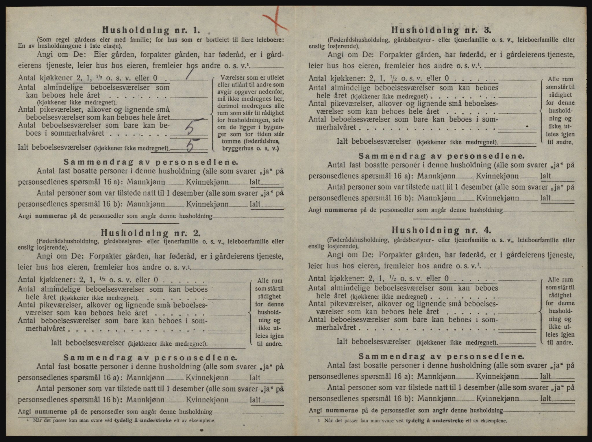 SAT, 1920 census for Malvik, 1920, p. 57