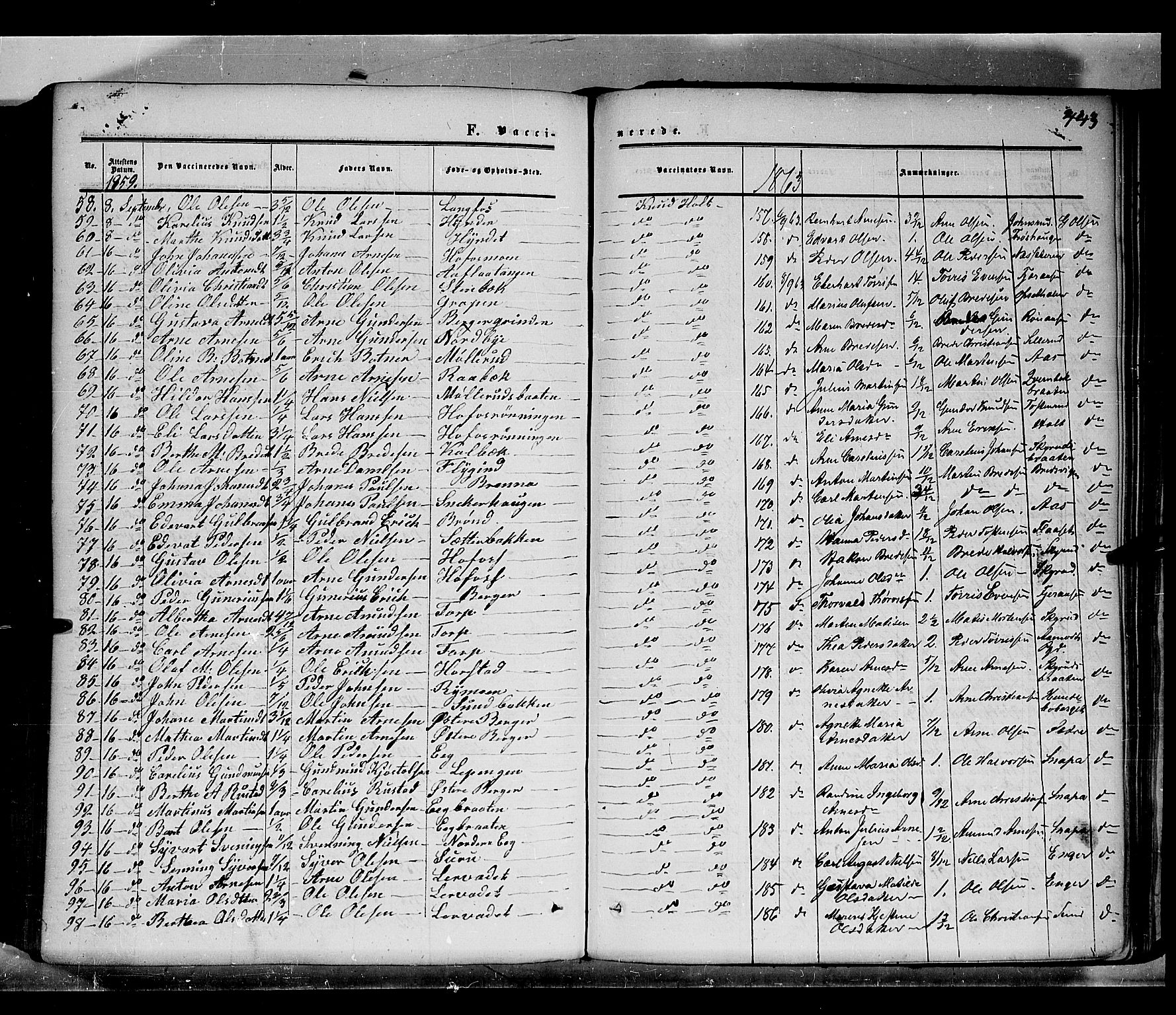 Grue prestekontor, AV/SAH-PREST-036/H/Ha/Haa/L0009: Parish register (official) no. 9, 1859-1863, p. 443