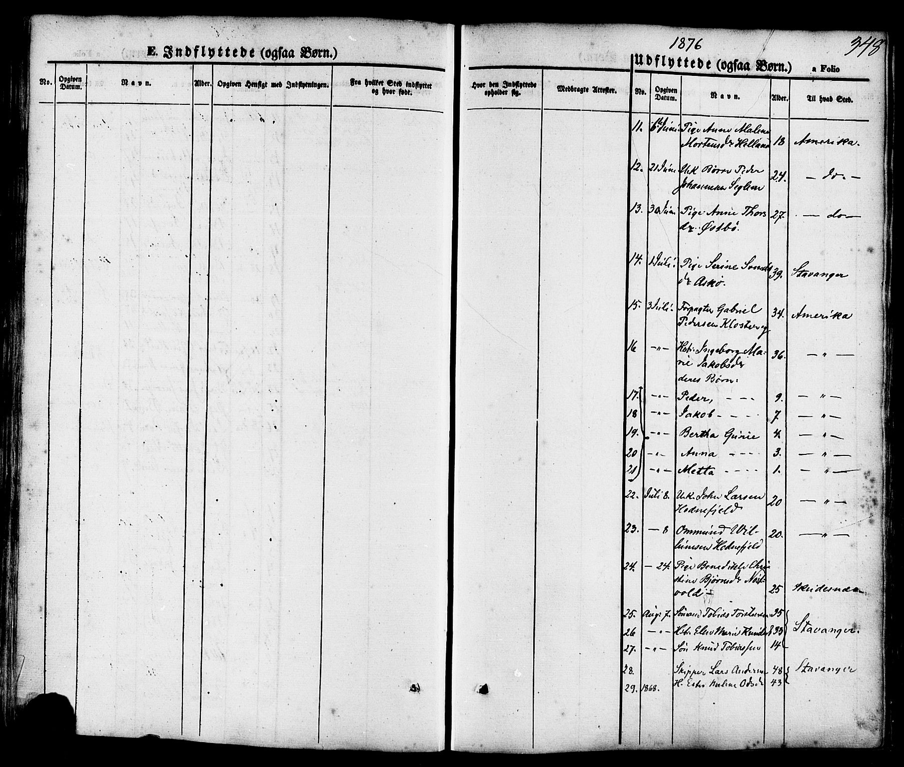 Rennesøy sokneprestkontor, AV/SAST-A -101827/H/Ha/Haa/L0006: Parish register (official) no. A 6, 1860-1878, p. 348