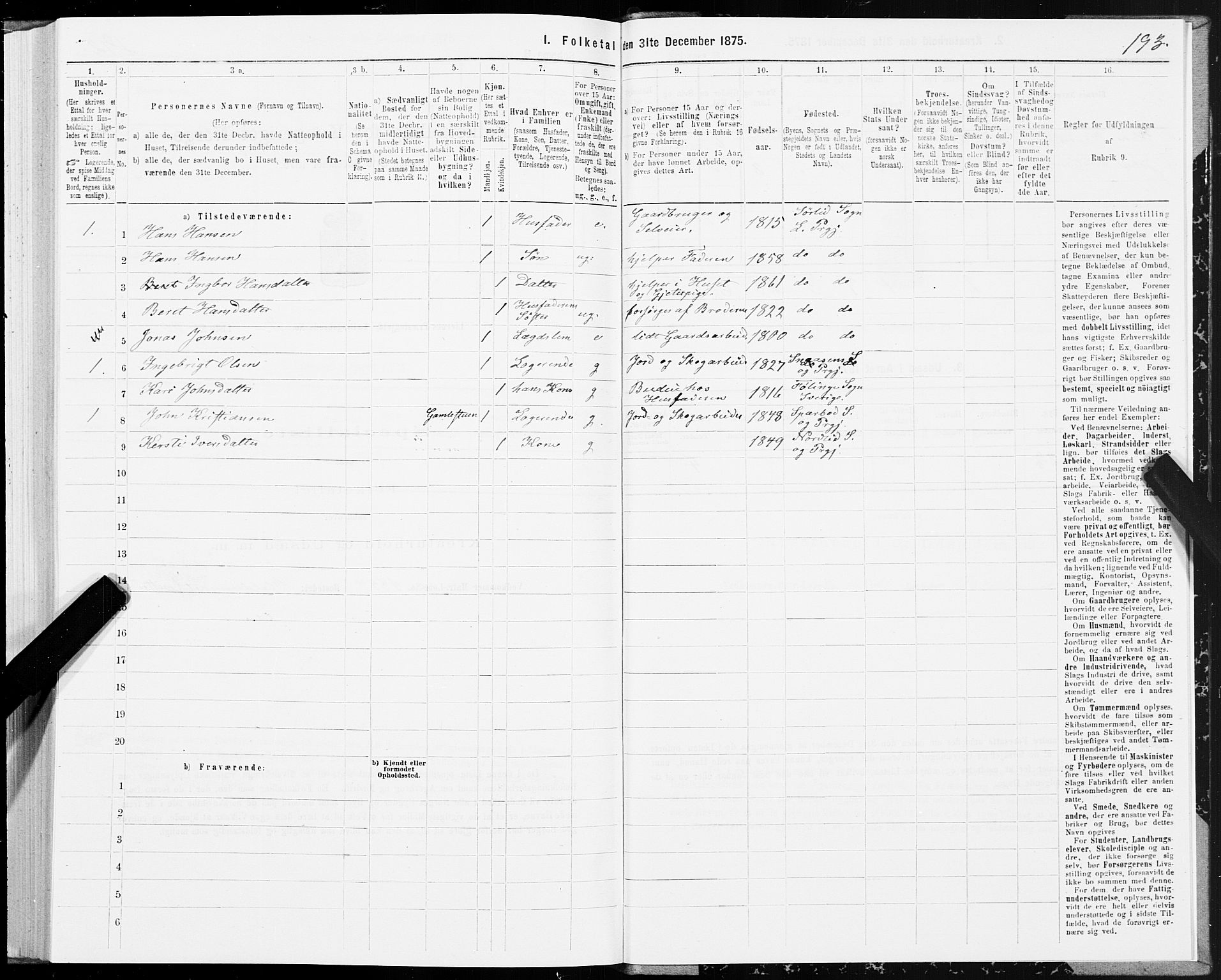 SAT, 1875 census for 1737P Lierne, 1875, p. 1193