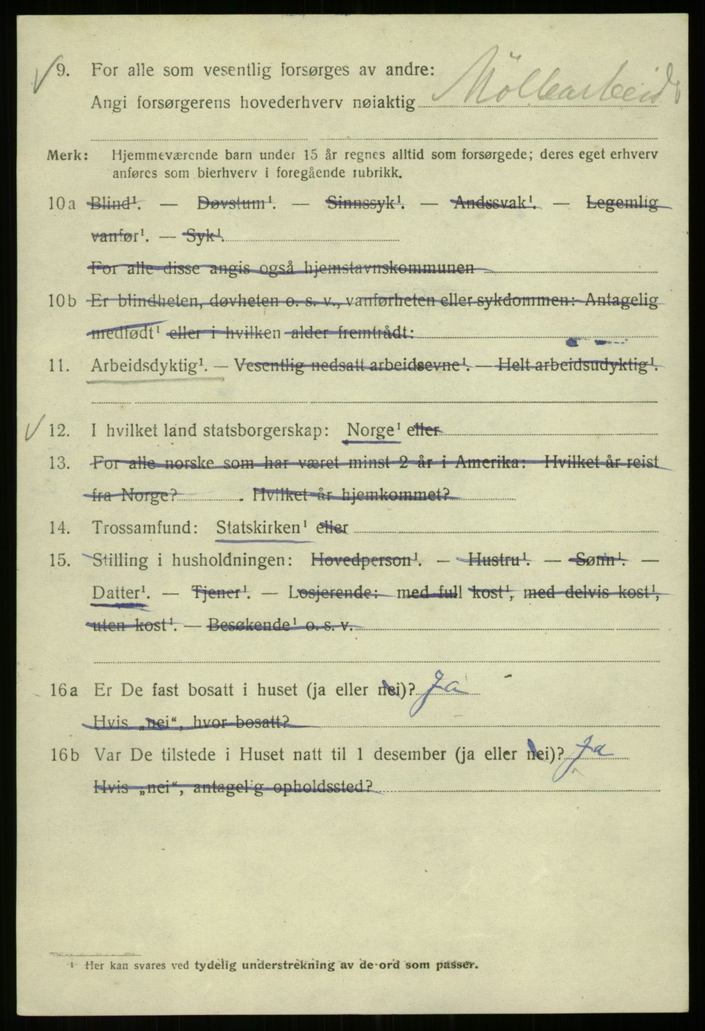 SAB, 1920 census for Bergen, 1920, p. 202041
