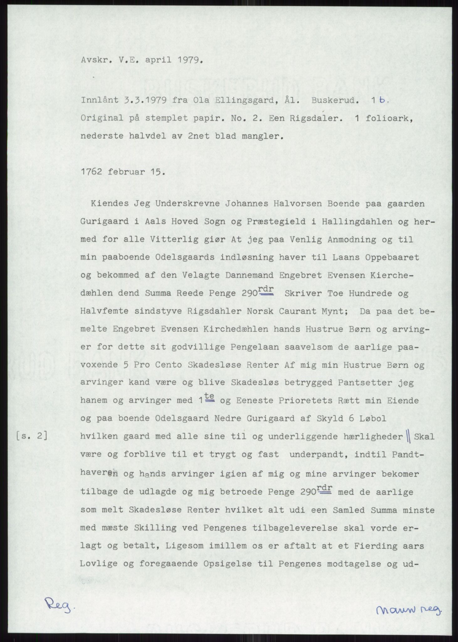 Samlinger til kildeutgivelse, Diplomavskriftsamlingen, AV/RA-EA-4053/H/Ha, p. 1732