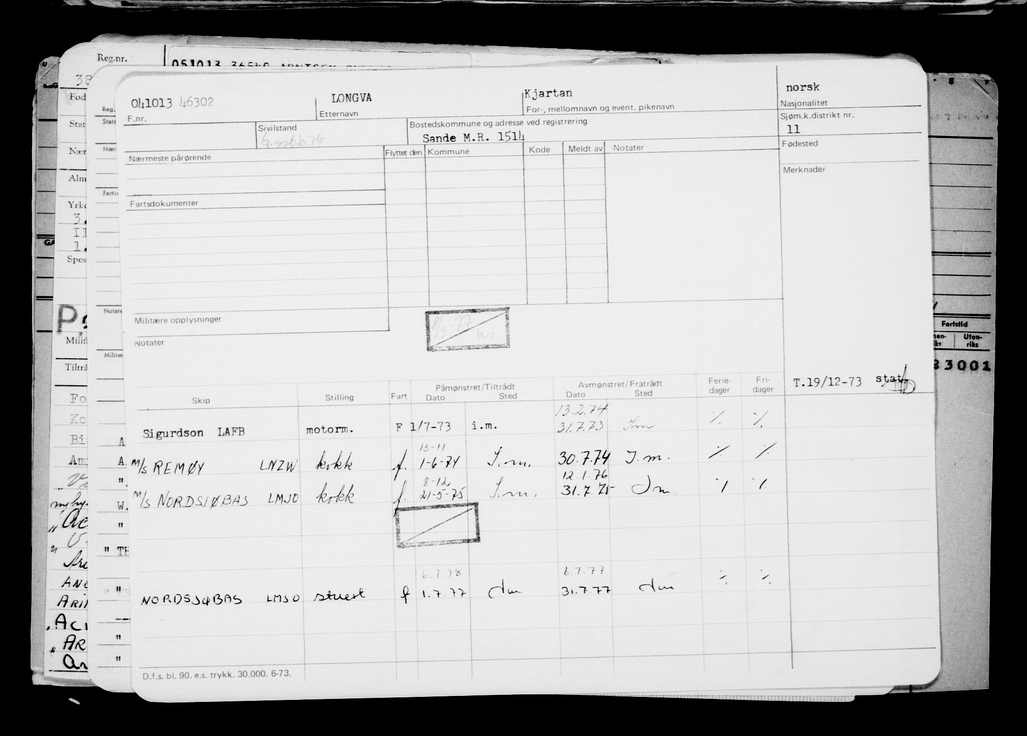 Direktoratet for sjømenn, AV/RA-S-3545/G/Gb/L0115: Hovedkort, 1913, p. 600