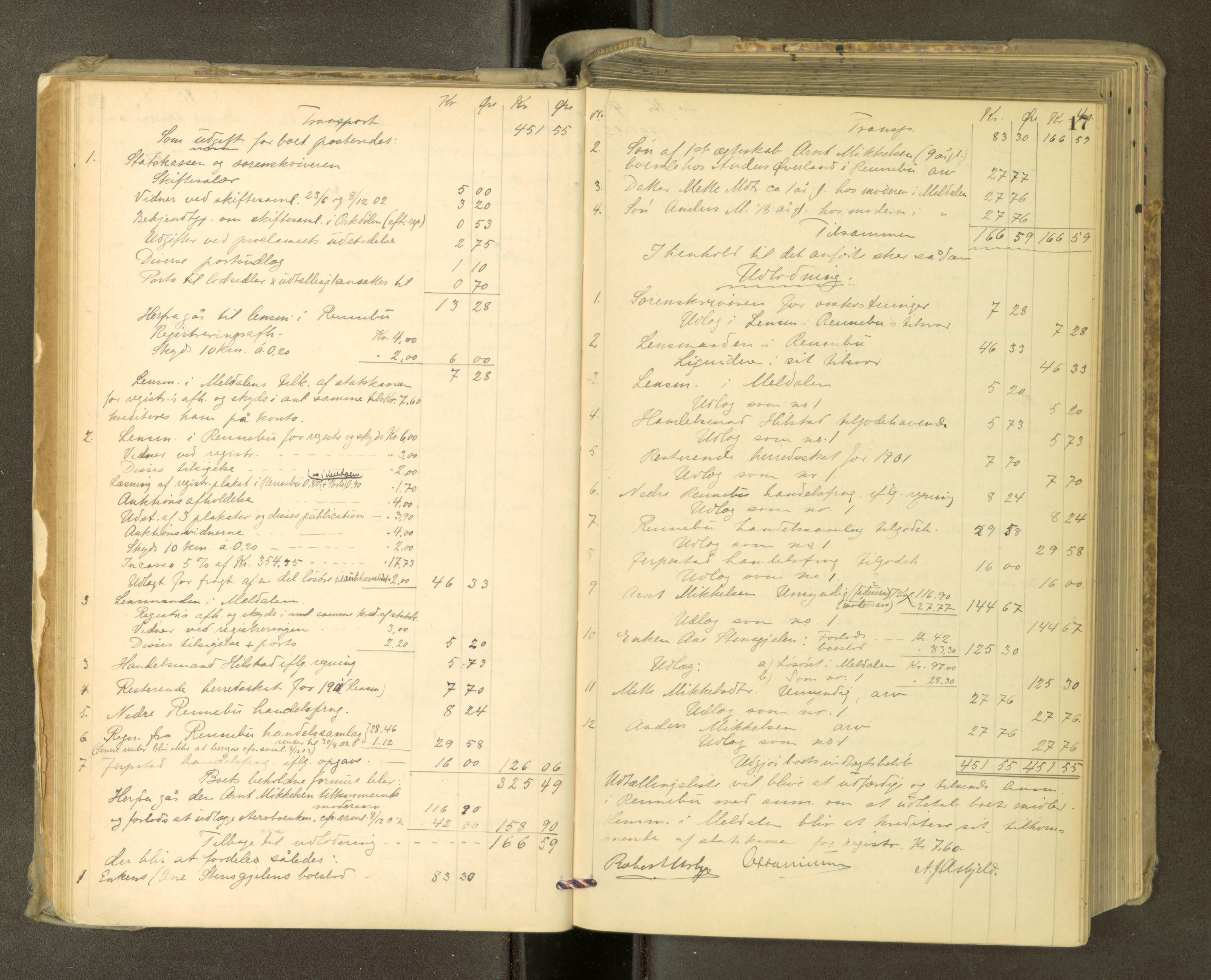 Orkdal sorenskriveri, AV/SAT-A-4169/1/3/3Aa/L0015: Skifteprotokoller, 1902-1915, p. 16b-17a