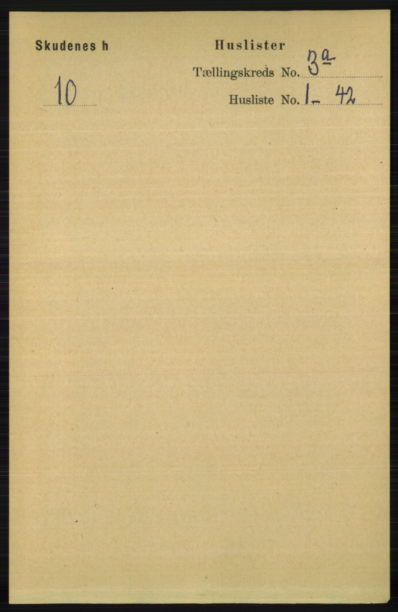 RA, 1891 census for 1150 Skudenes, 1891, p. 1330
