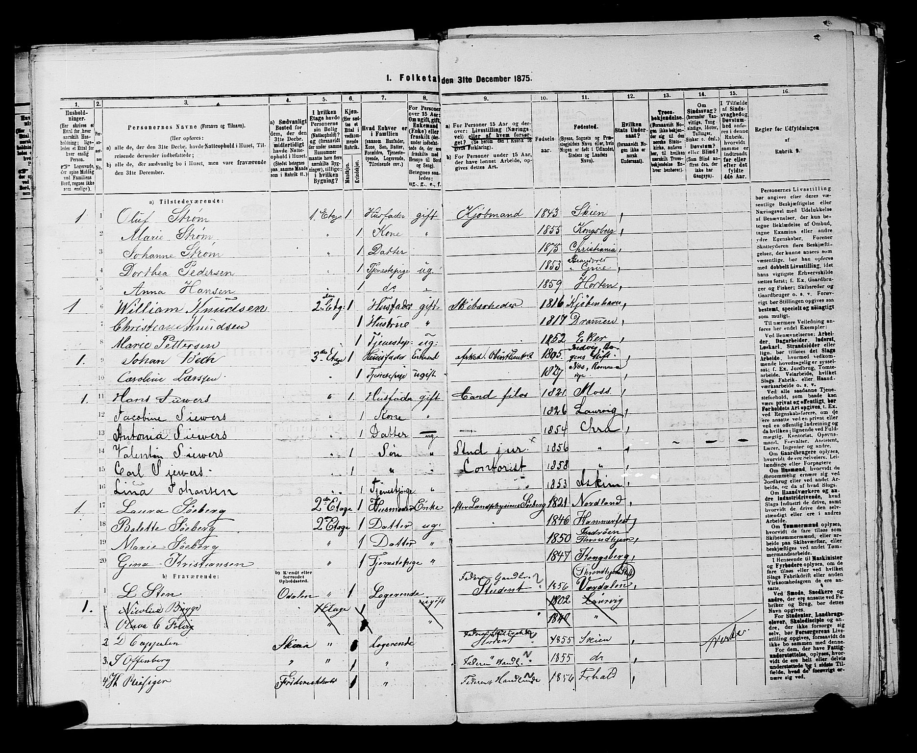 RA, 1875 census for 0301 Kristiania, 1875, p. 5902