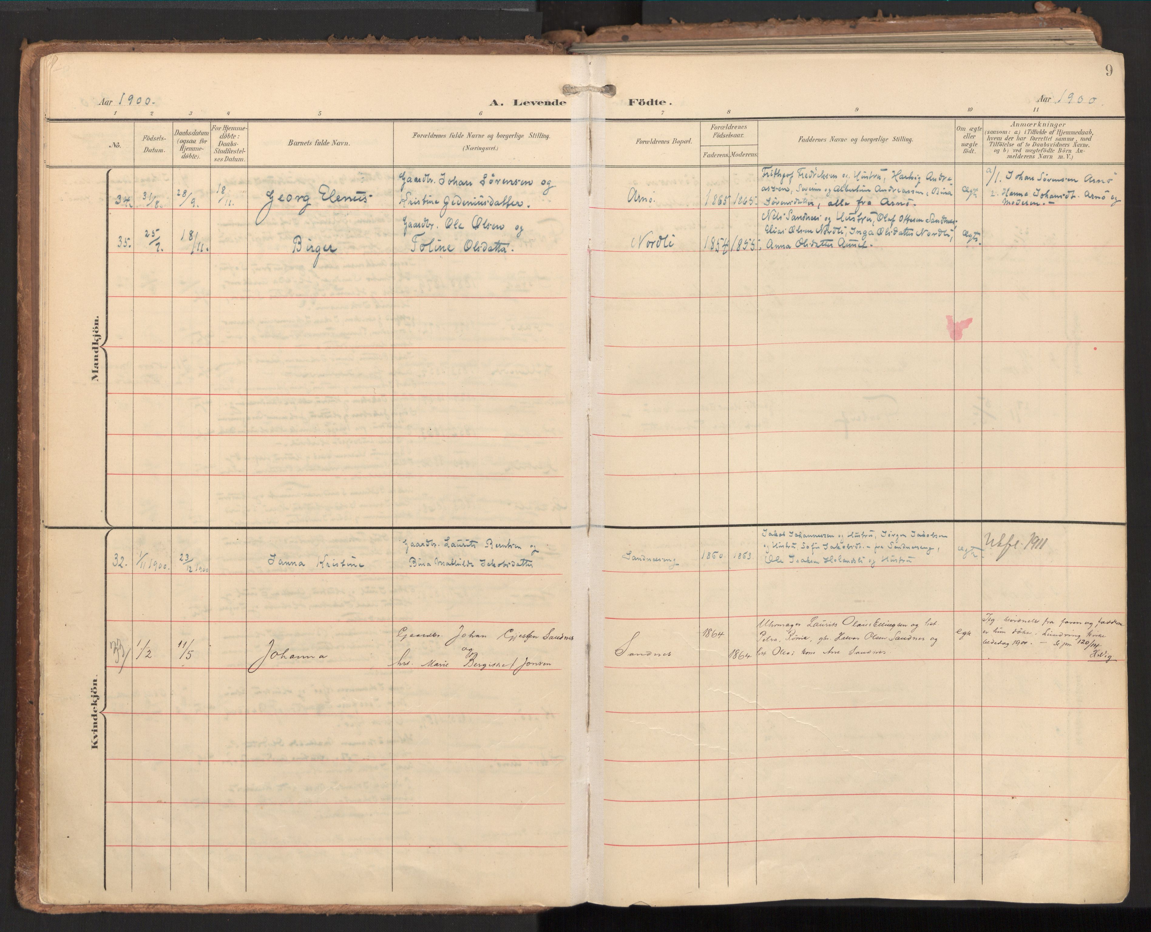 Ministerialprotokoller, klokkerbøker og fødselsregistre - Nord-Trøndelag, SAT/A-1458/784/L0677: Parish register (official) no. 784A12, 1900-1920, p. 9