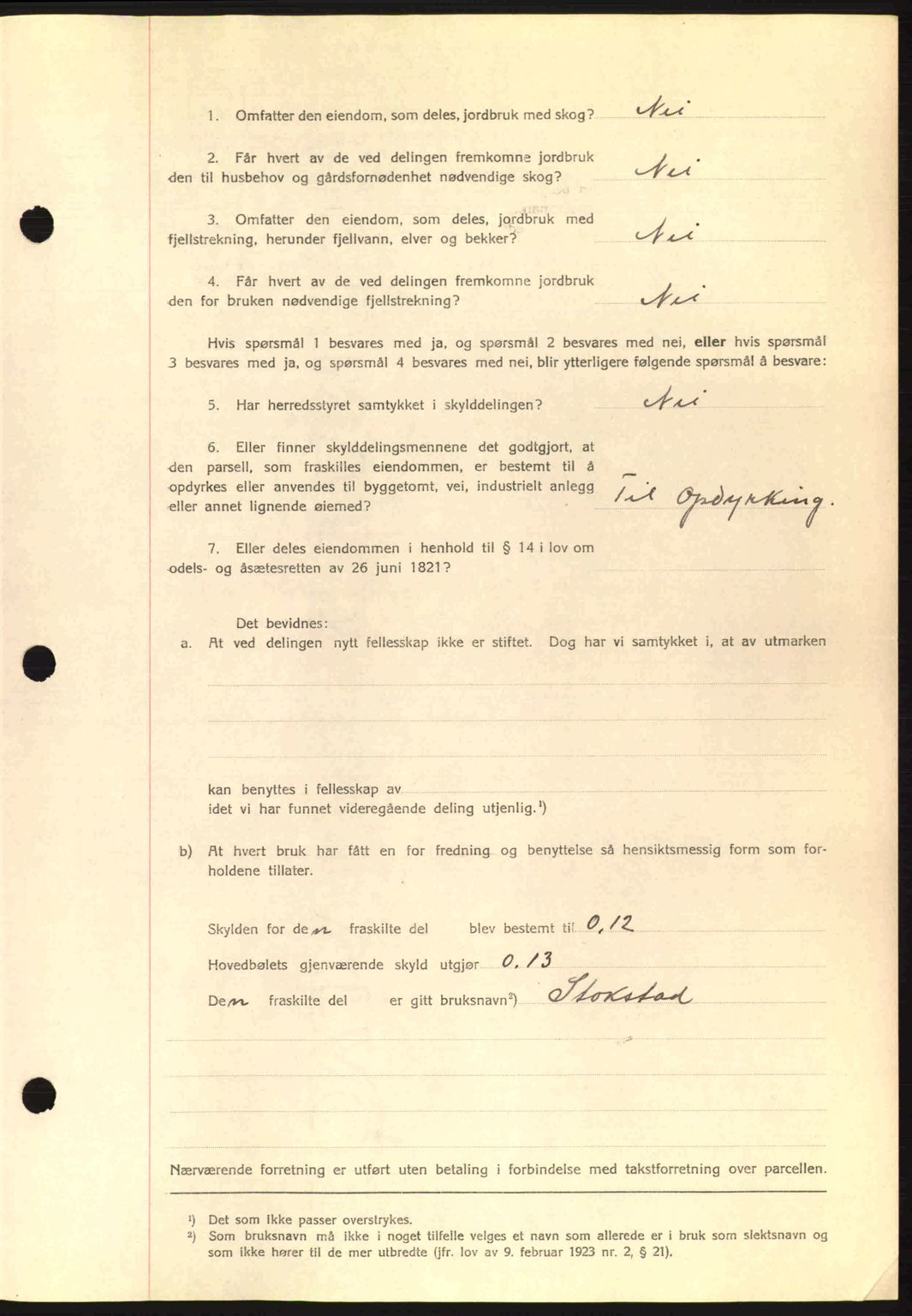 Romsdal sorenskriveri, SAT/A-4149/1/2/2C: Mortgage book no. A4, 1937-1938, Diary no: : 196/1938