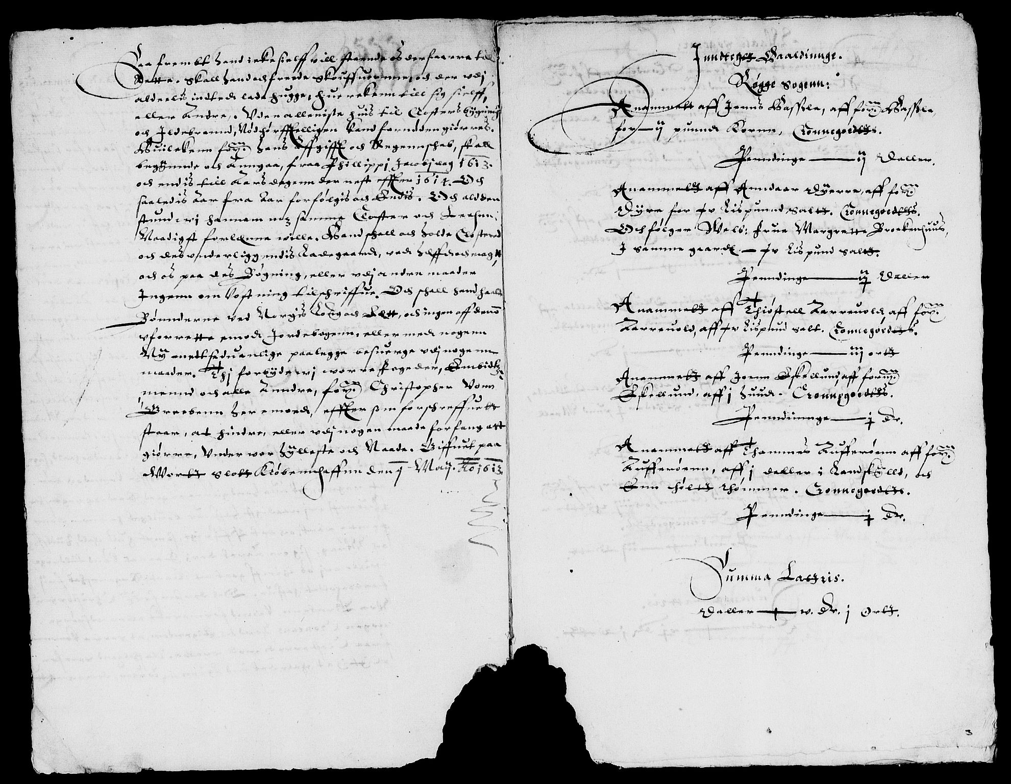 Rentekammeret inntil 1814, Reviderte regnskaper, Lensregnskaper, AV/RA-EA-5023/R/Rb/Rbg/L0001: Verne kloster len, 1599-1619