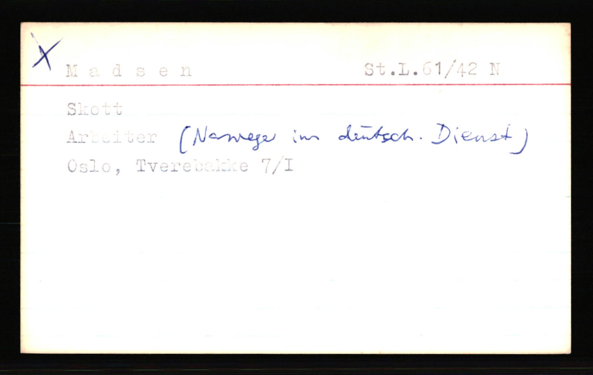 SS- und Polizeigericht Nord (IX), AV/RA-RAFA-3182/0001/C/Ca/L0005: kartotekkort for personer alfabetisk på etternavn: M-P, 1940-1945, p. 17