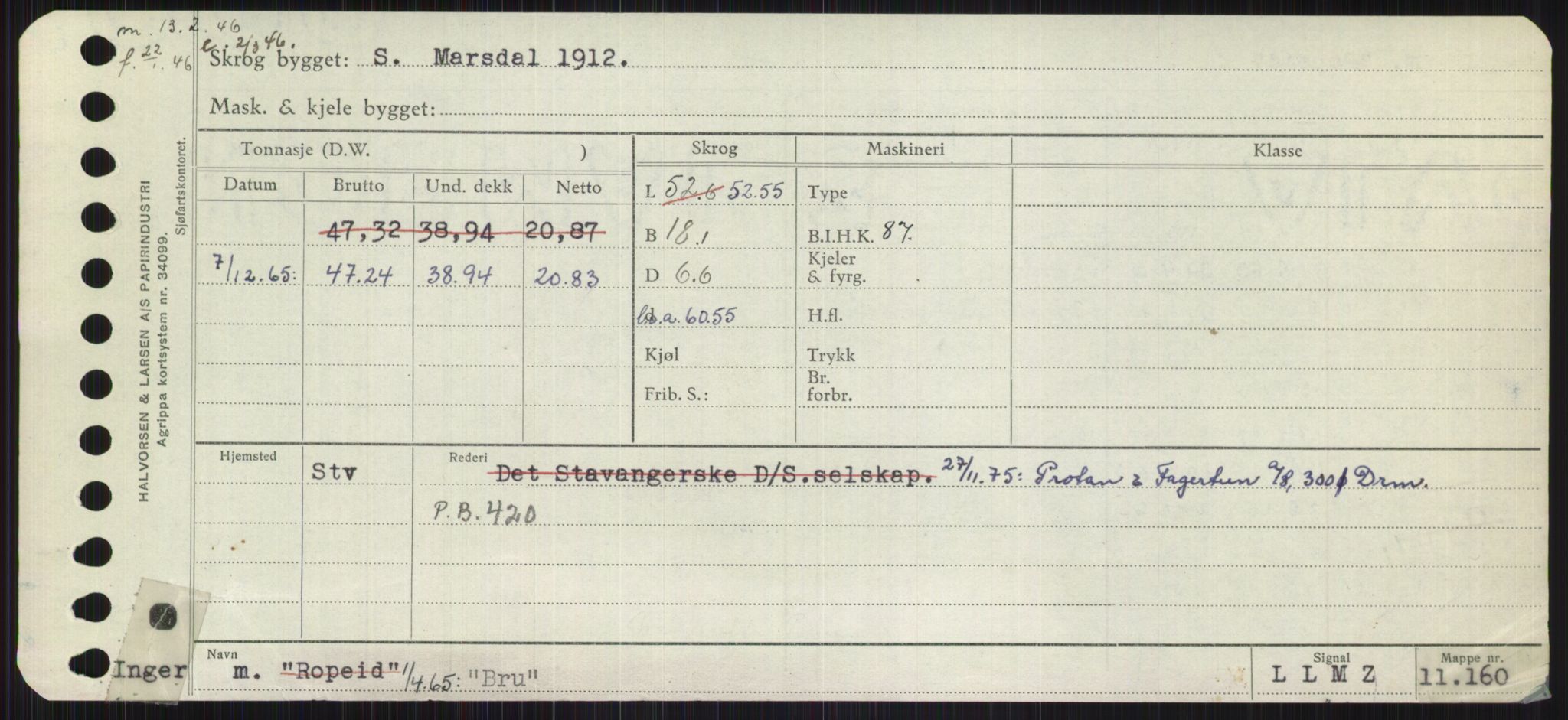 Sjøfartsdirektoratet med forløpere, Skipsmålingen, AV/RA-S-1627/H/Ha/L0001/0002: Fartøy, A-Eig / Fartøy Bjør-Eig, p. 331