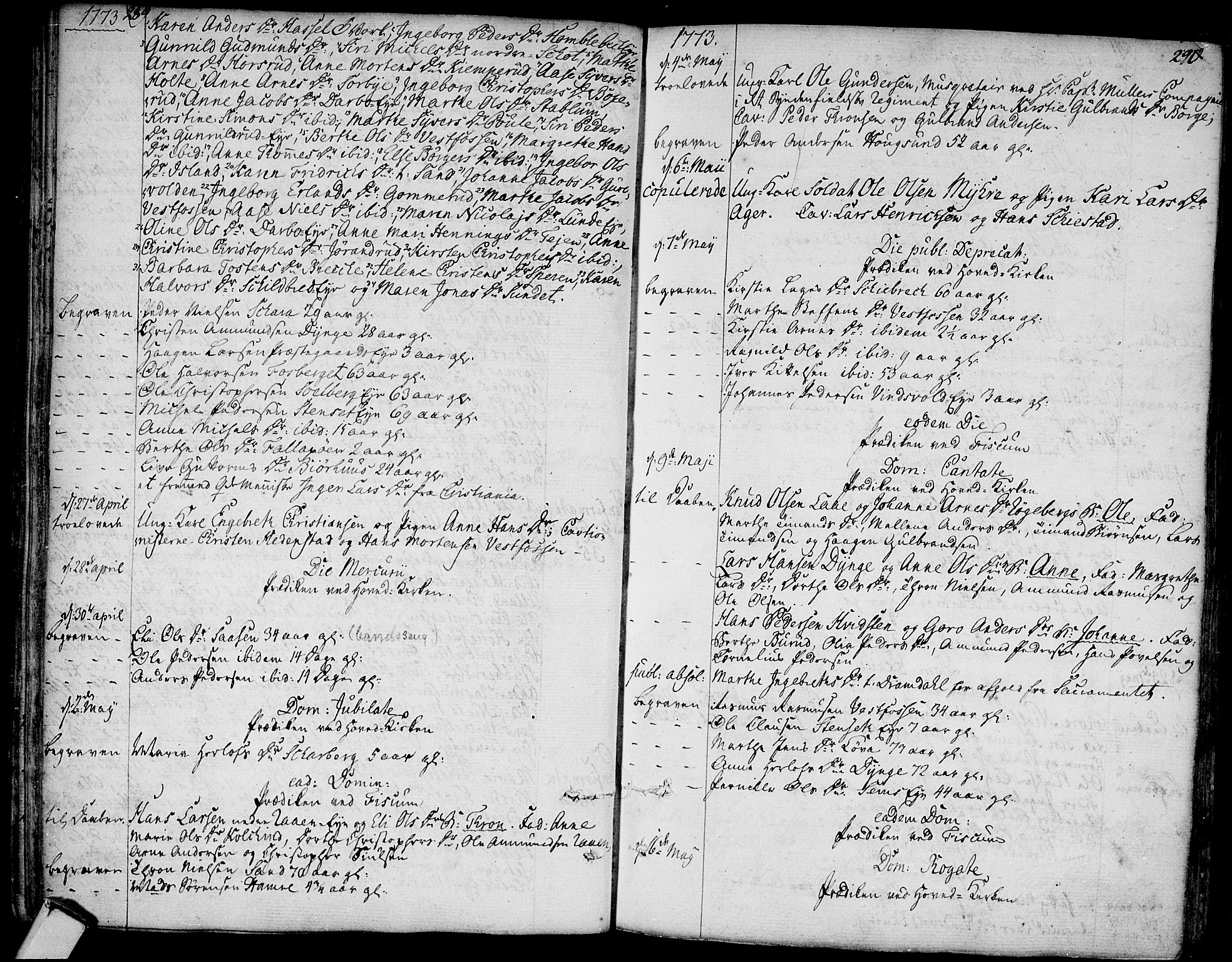 Eiker kirkebøker, AV/SAKO-A-4/F/Fa/L0008: Parish register (official) no. I 8, 1764-1788, p. 289-290