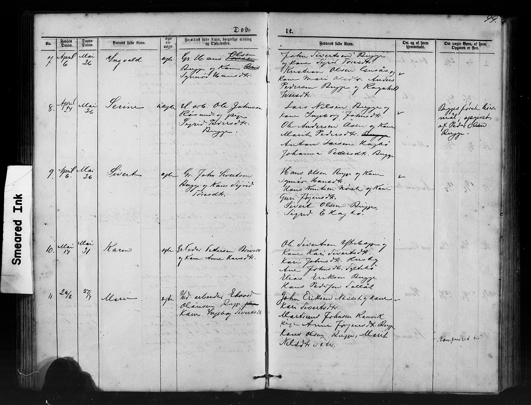 Ministerialprotokoller, klokkerbøker og fødselsregistre - Møre og Romsdal, AV/SAT-A-1454/552/L0638: Parish register (copy) no. 552C01, 1867-1902, p. 99