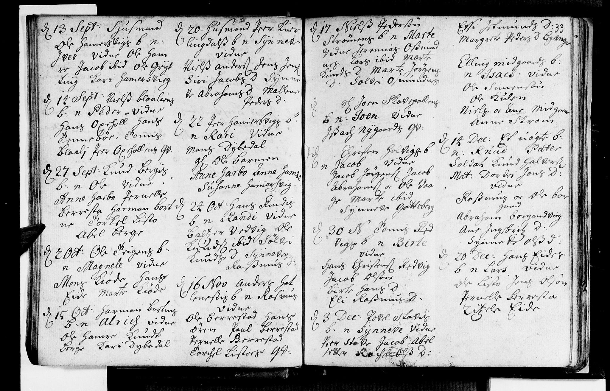 Selje sokneprestembete, AV/SAB-A-99938/H/Ha/Haa/Haaa: Parish register (official) no. A 2, 1704-1715, p. 33