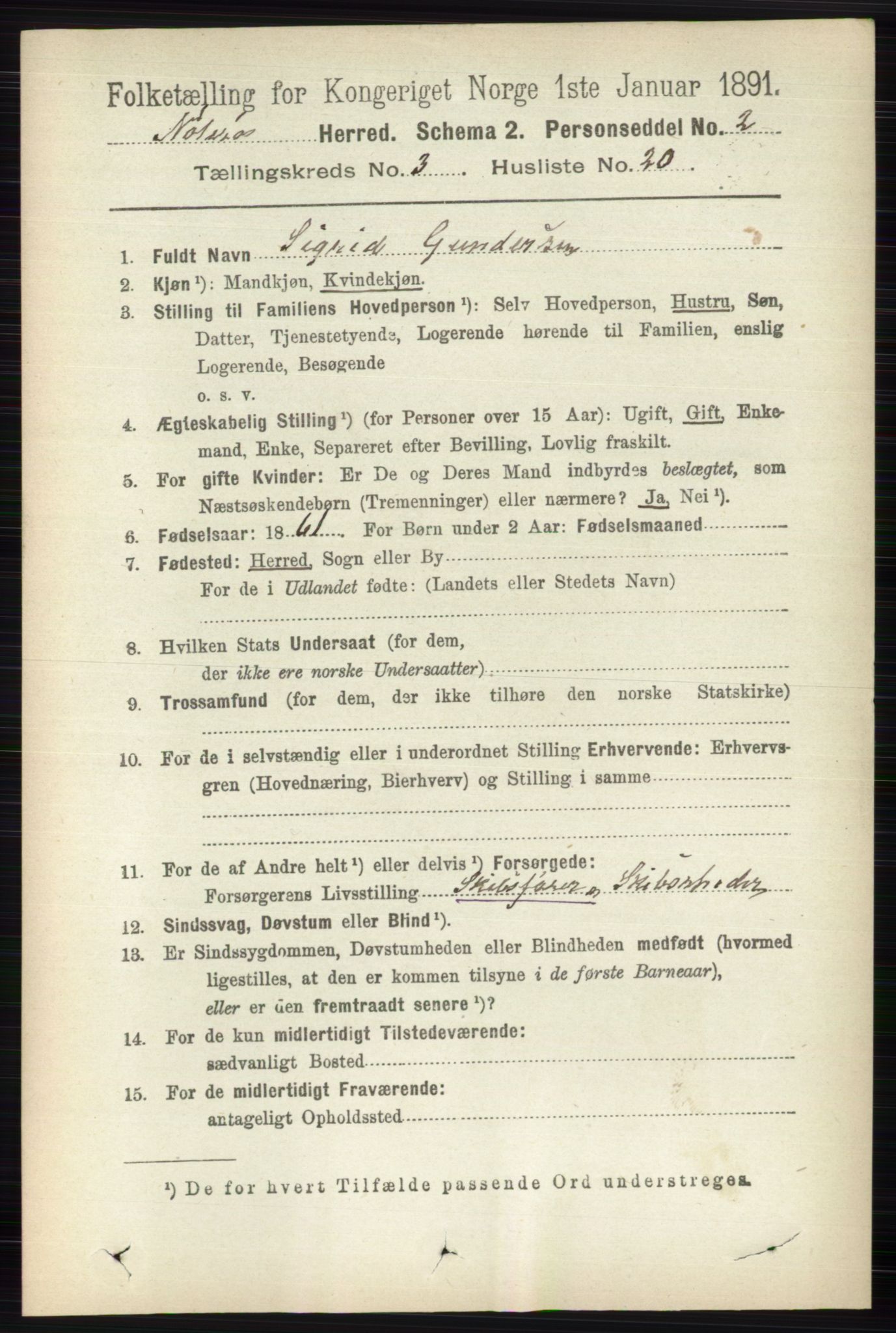 RA, 1891 census for 0722 Nøtterøy, 1891, p. 1669