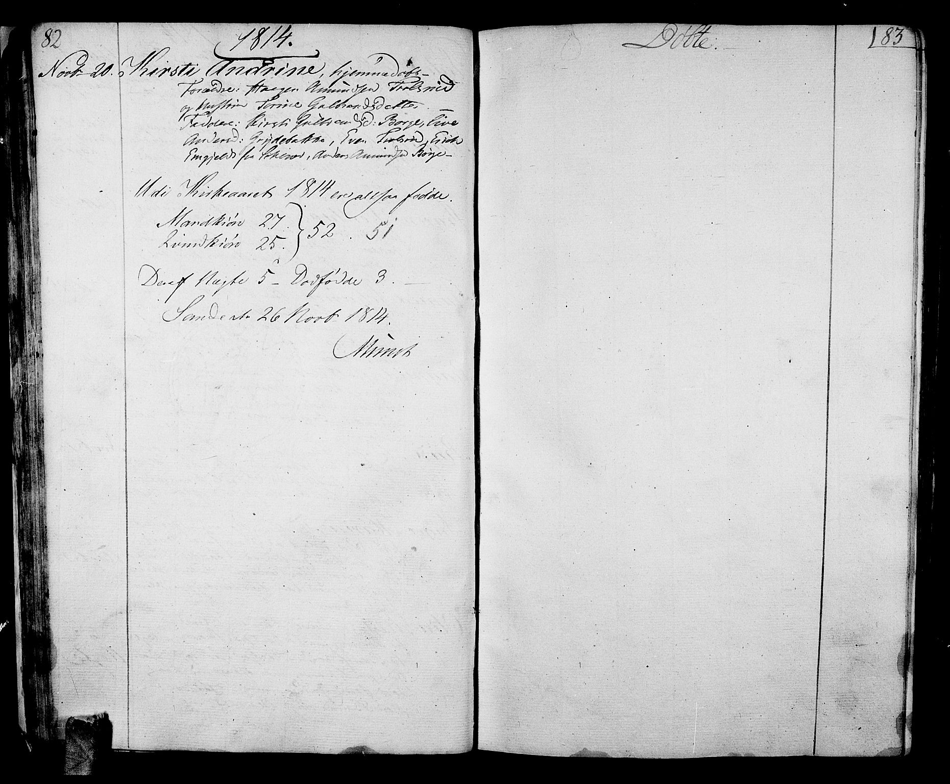 Sande Kirkebøker, SAKO/A-53/F/Fa/L0002: Parish register (official) no. 2, 1804-1814, p. 82-83