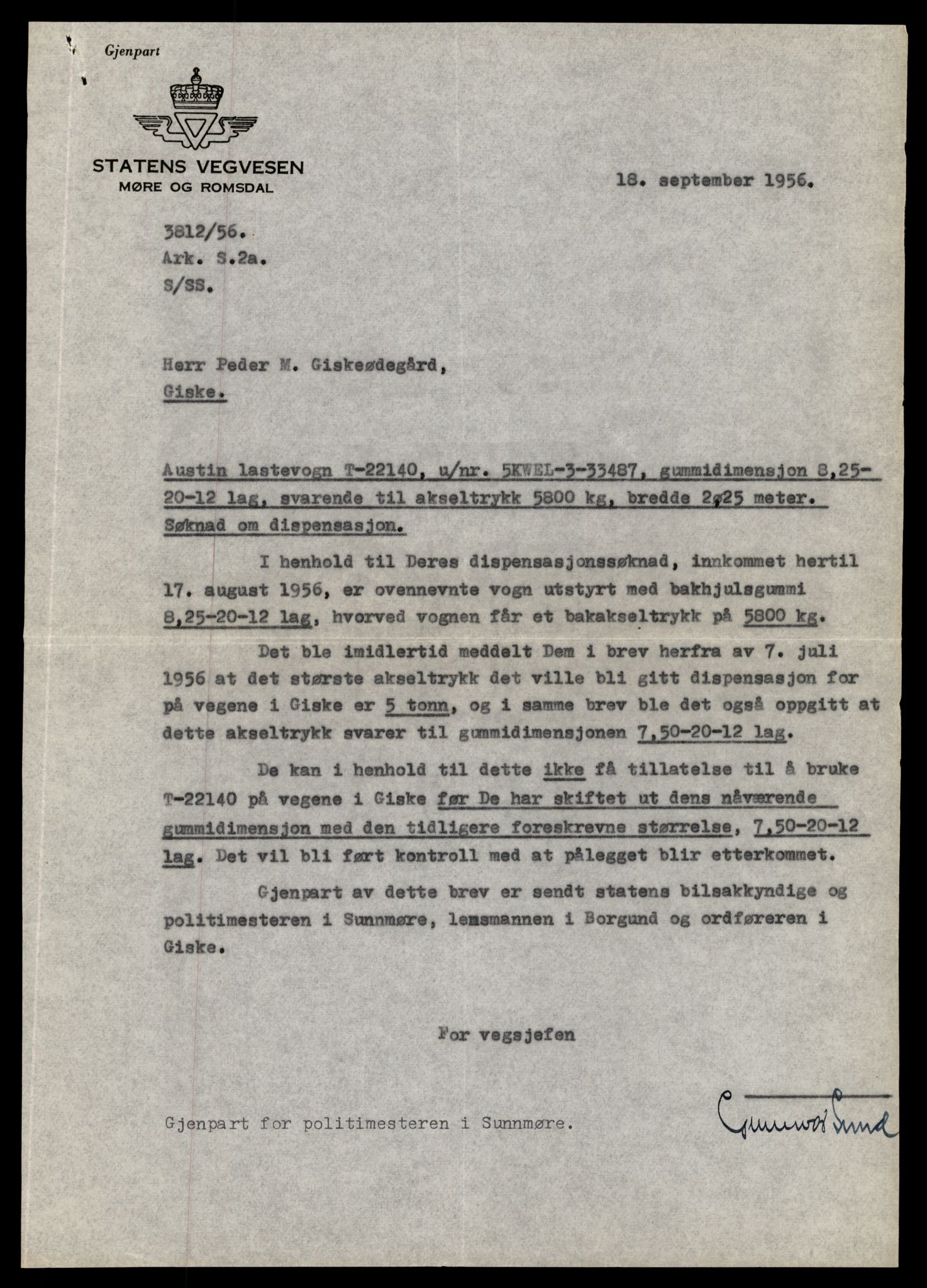 Møre og Romsdal vegkontor - Ålesund trafikkstasjon, AV/SAT-A-4099/F/Fe/L0010: Registreringskort for kjøretøy T 1050 - T 1169, 1927-1998, p. 2857