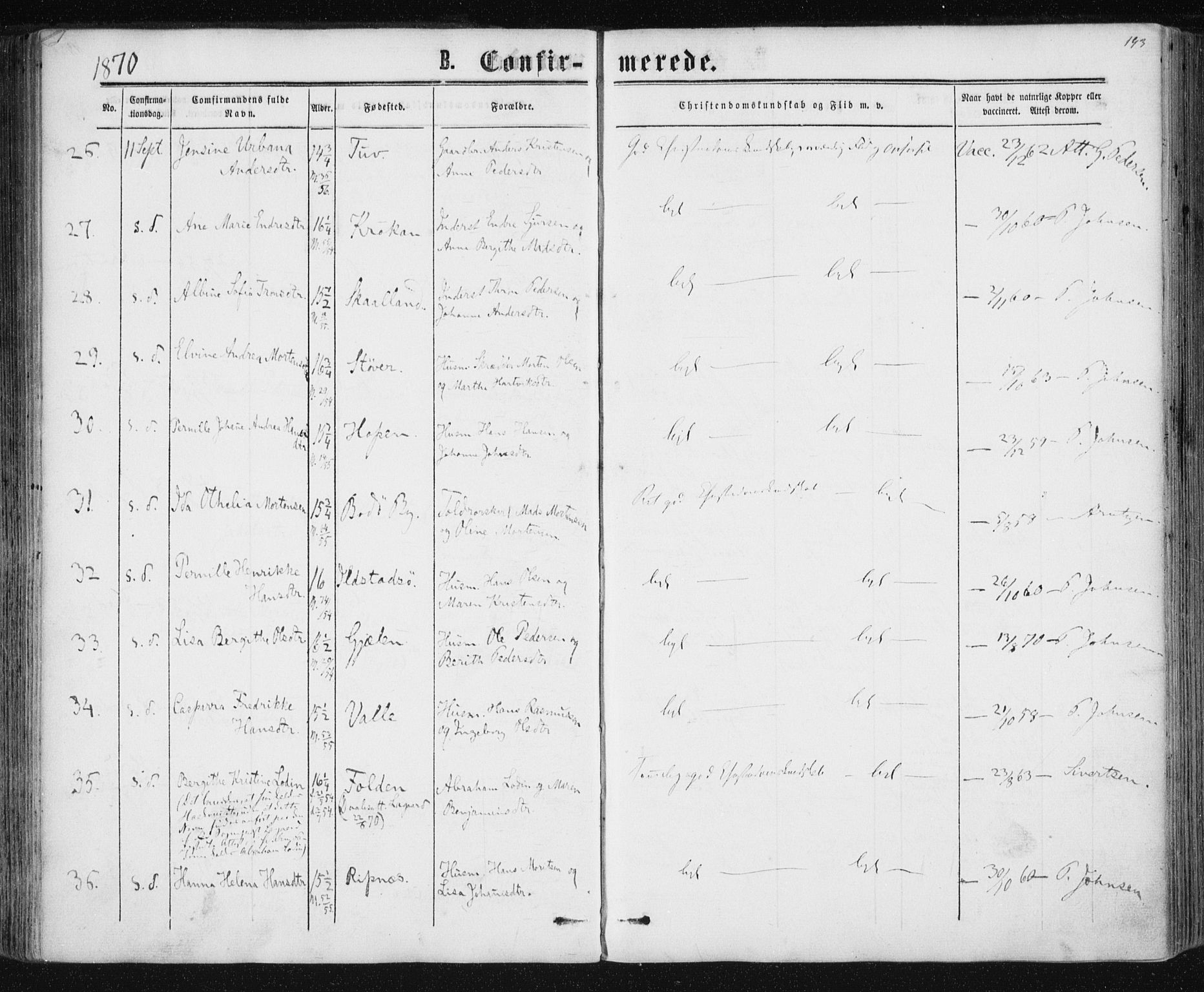 Ministerialprotokoller, klokkerbøker og fødselsregistre - Nordland, AV/SAT-A-1459/801/L0008: Parish register (official) no. 801A08, 1864-1875, p. 193