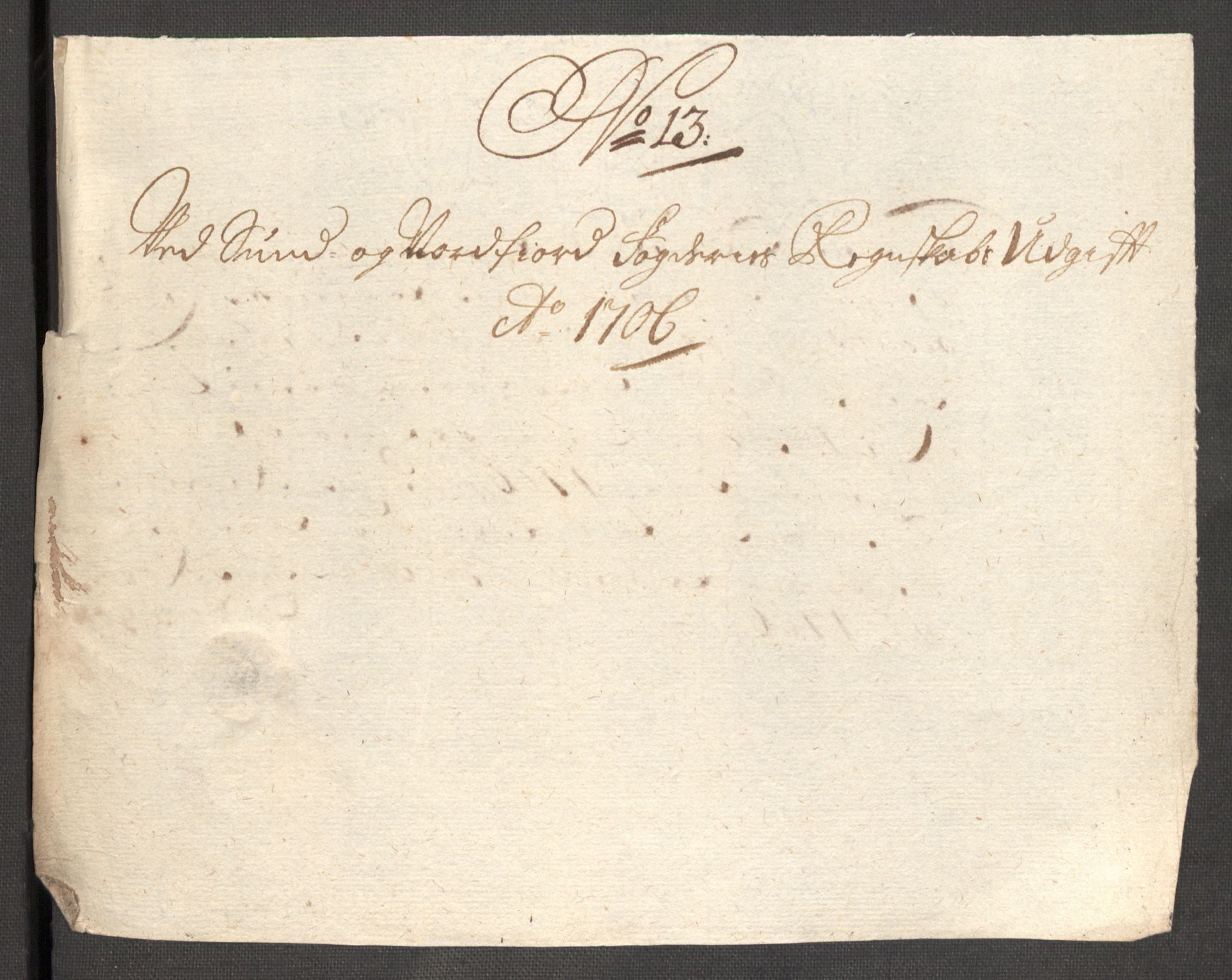 Rentekammeret inntil 1814, Reviderte regnskaper, Fogderegnskap, AV/RA-EA-4092/R53/L3430: Fogderegnskap Sunn- og Nordfjord, 1706-1707, p. 173