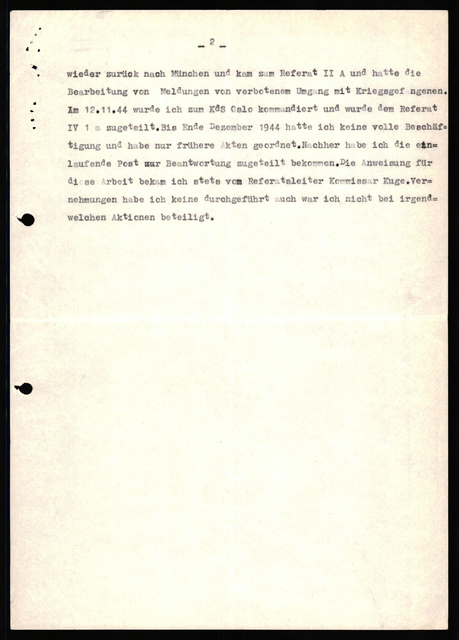 Forsvaret, Forsvarets overkommando II, AV/RA-RAFA-3915/D/Db/L0036: CI Questionaires. Tyske okkupasjonsstyrker i Norge. Tyskere., 1945-1946, p. 184