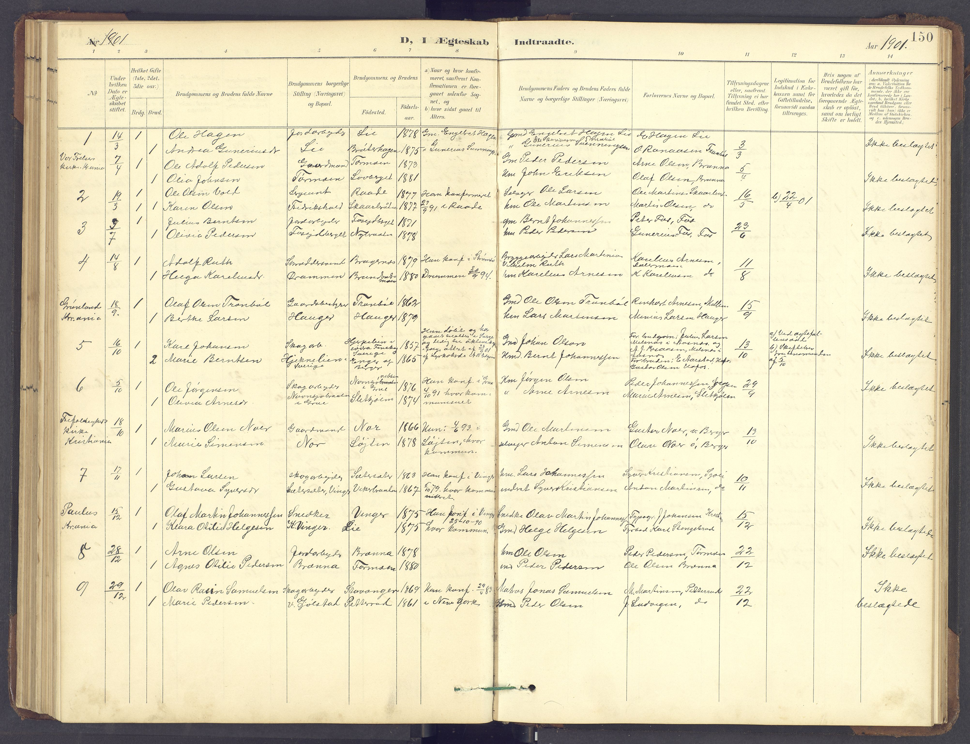 Brandval prestekontor, SAH/PREST-034/H/Ha/Hab/L0002: Parish register (copy) no. 2, 1895-1904, p. 150