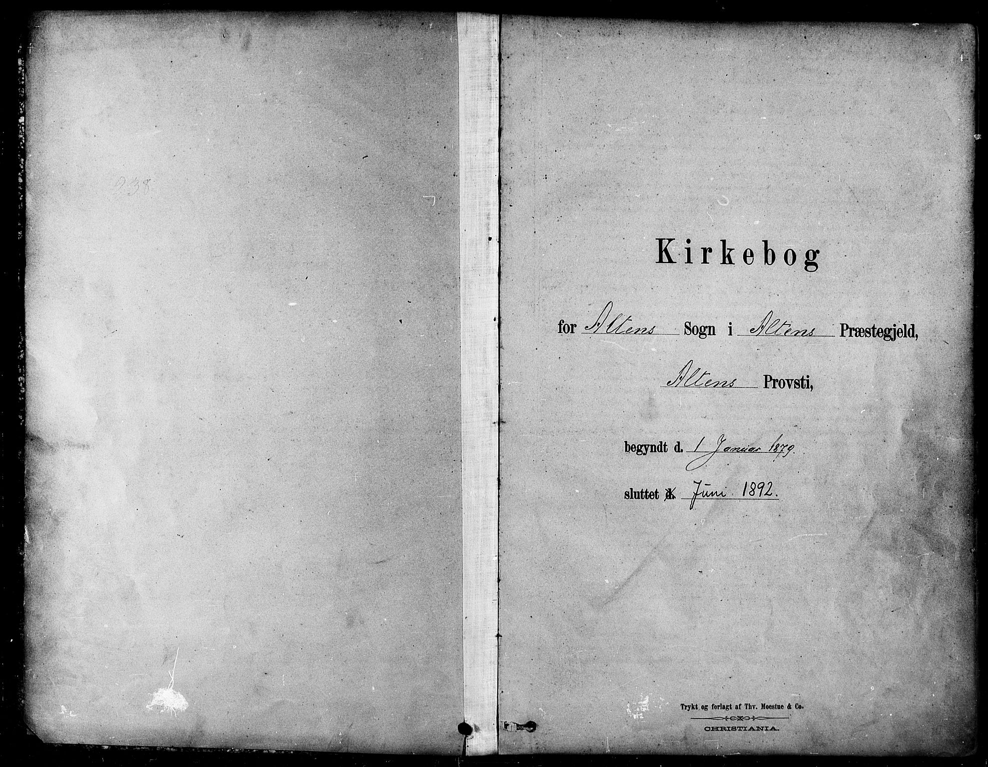 Alta sokneprestkontor, SATØ/S-1338/H/Ha/L0002.kirke: Parish register (official) no. 2, 1879-1892