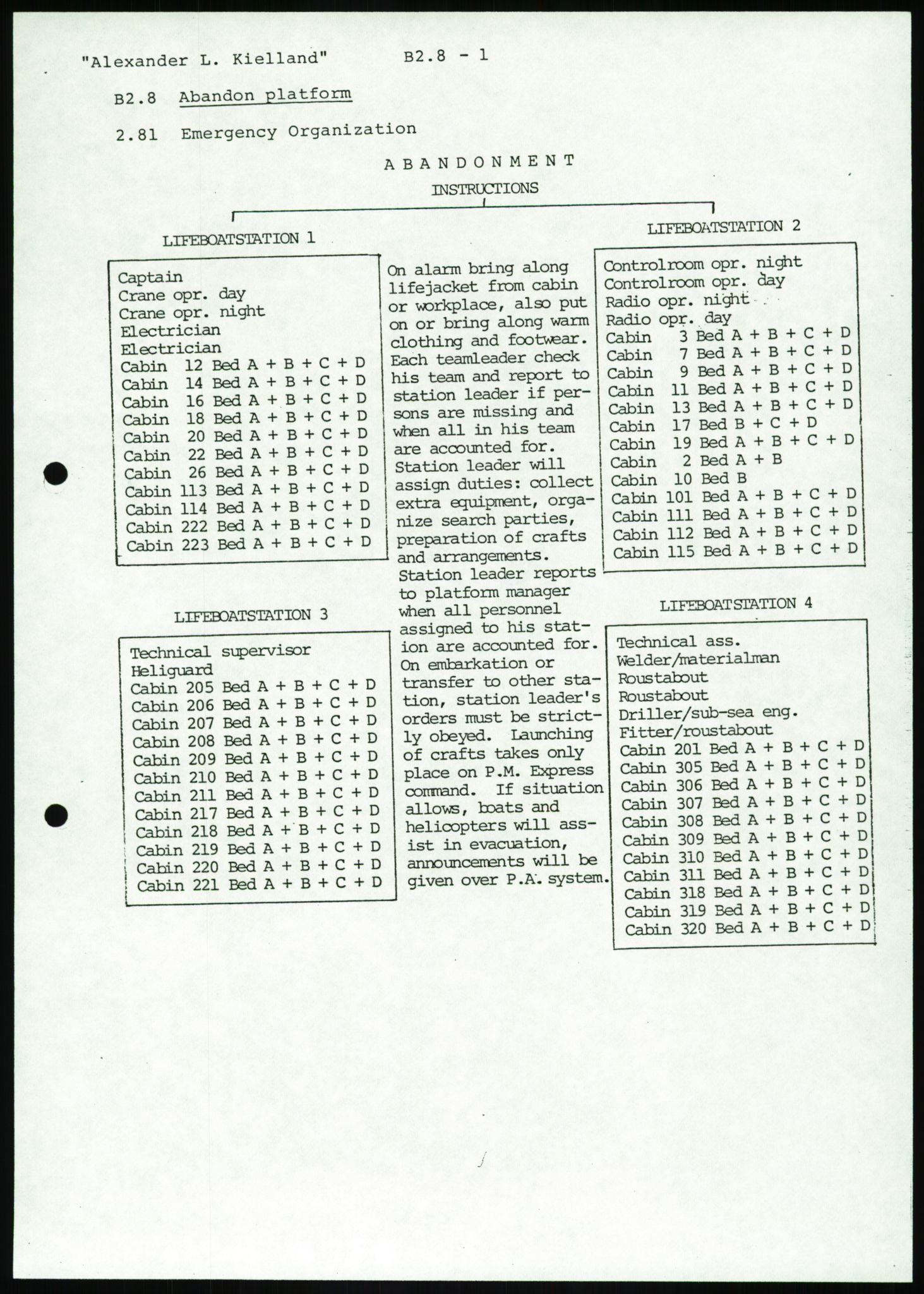 Justisdepartementet, Granskningskommisjonen ved Alexander Kielland-ulykken 27.3.1980, AV/RA-S-1165/D/L0016: O Beredskapsplaner (Doku.liste + O1-O3 av 3), 1980-1981, p. 374