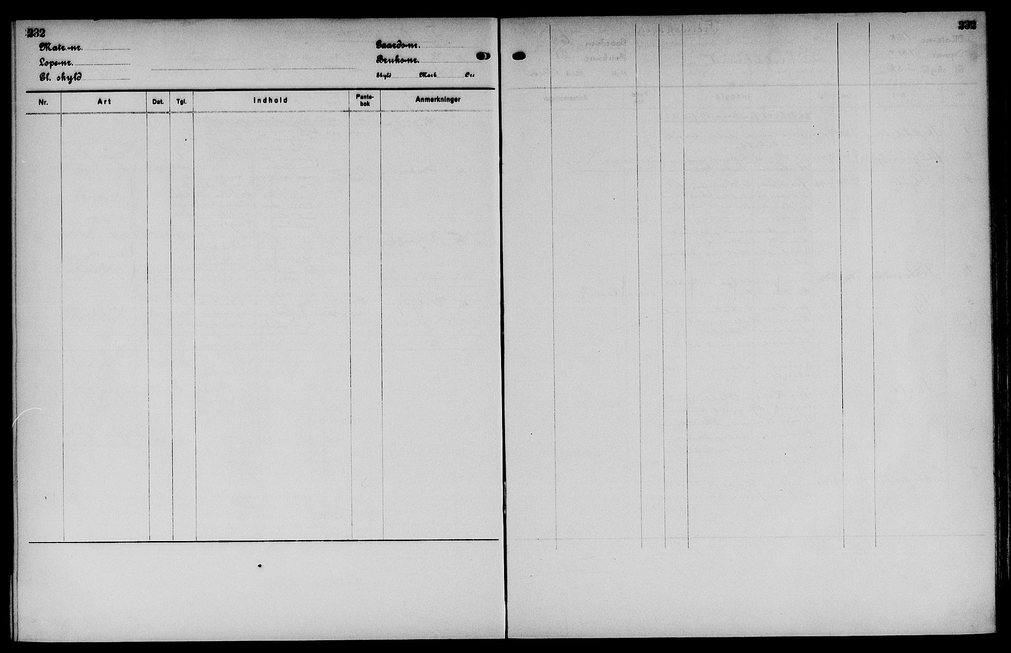 Vinger og Odal sorenskriveri, SAH/TING-022/H/Ha/Hac/Hacc/L0011: Mortgage register no. 3.11, 1923, p. 232