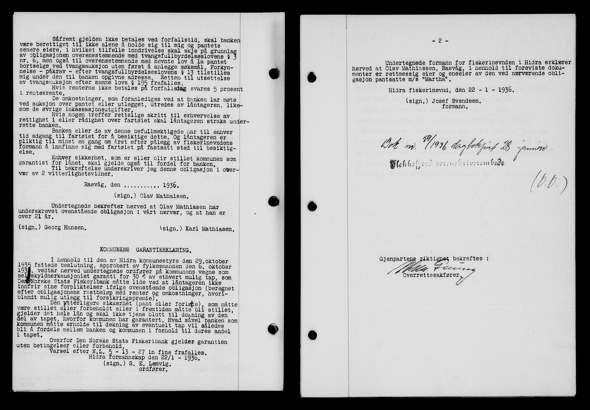 Flekkefjord sorenskriveri, SAK/1221-0001/G/Gb/Gba/L0052: Mortgage book no. 48, 1935-1936, Deed date: 28.01.1936