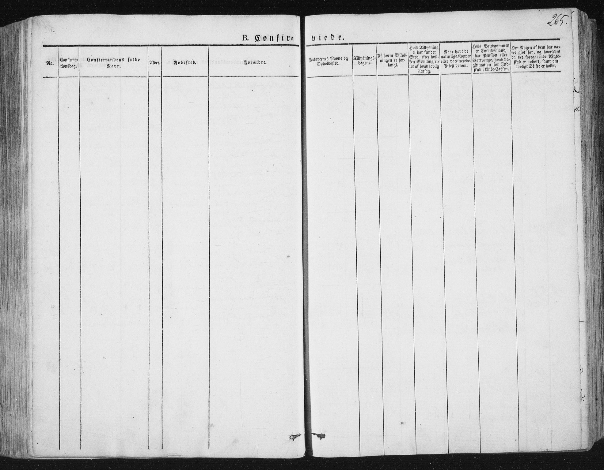 Ministerialprotokoller, klokkerbøker og fødselsregistre - Nord-Trøndelag, SAT/A-1458/784/L0669: Parish register (official) no. 784A04, 1829-1859, p. 265