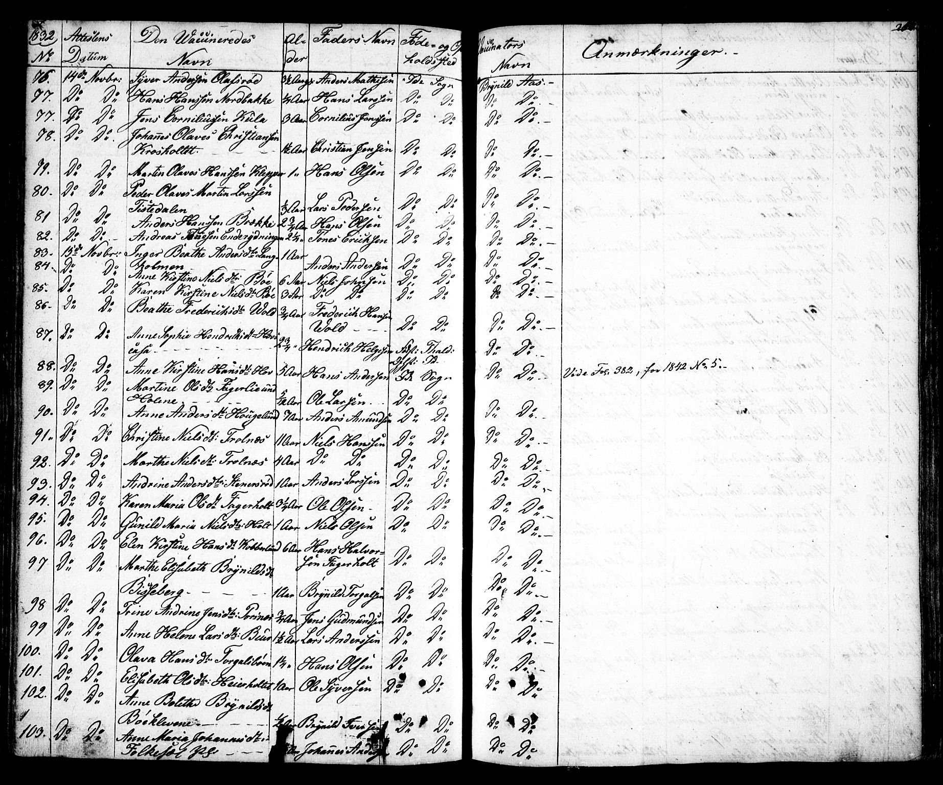 Idd prestekontor Kirkebøker, AV/SAO-A-10911/F/Fc/L0003: Parish register (official) no. III 3, 1832-1847, p. 354