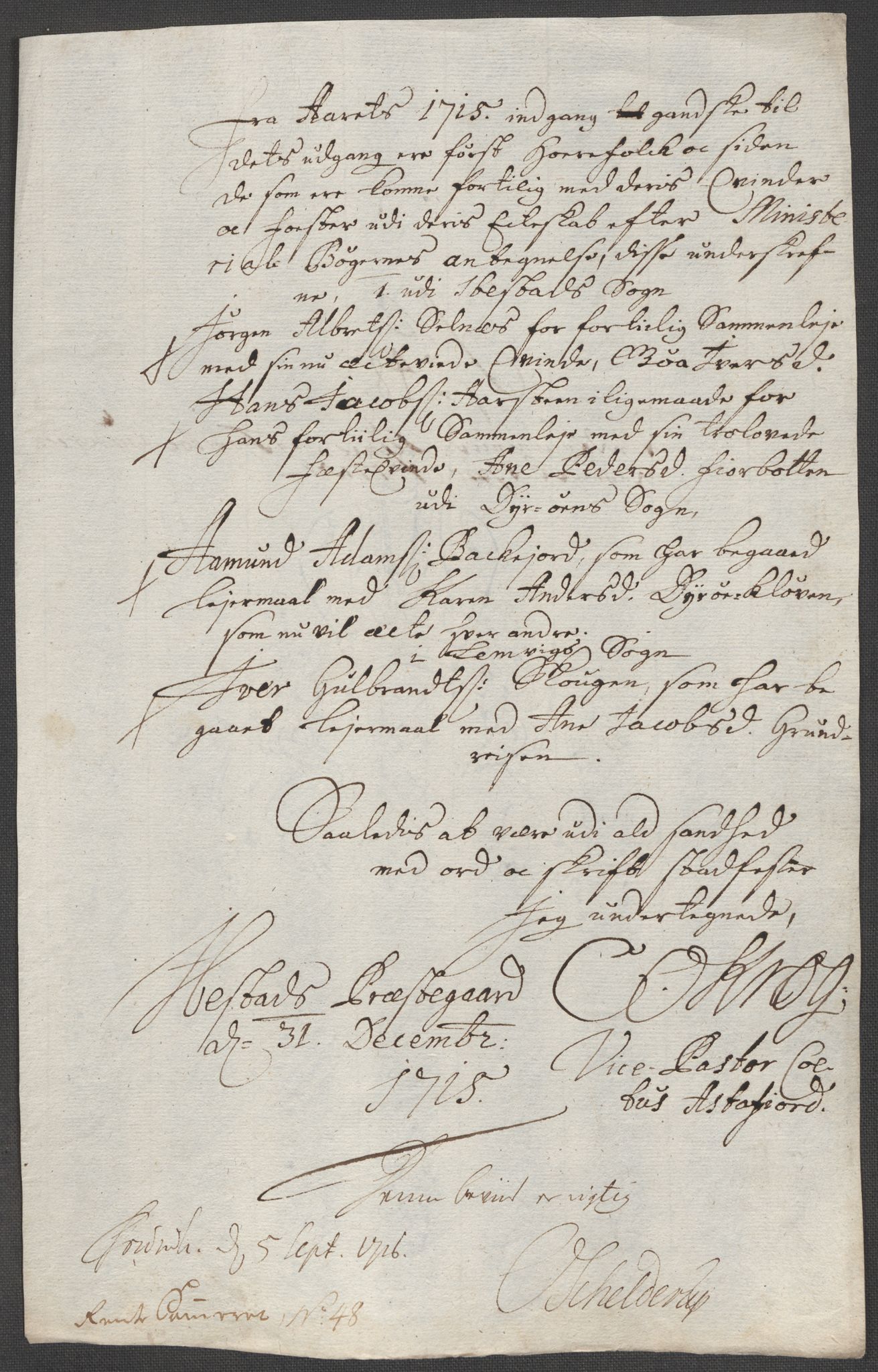 Rentekammeret inntil 1814, Reviderte regnskaper, Fogderegnskap, AV/RA-EA-4092/R68/L4761: Fogderegnskap Senja og Troms, 1715, p. 246