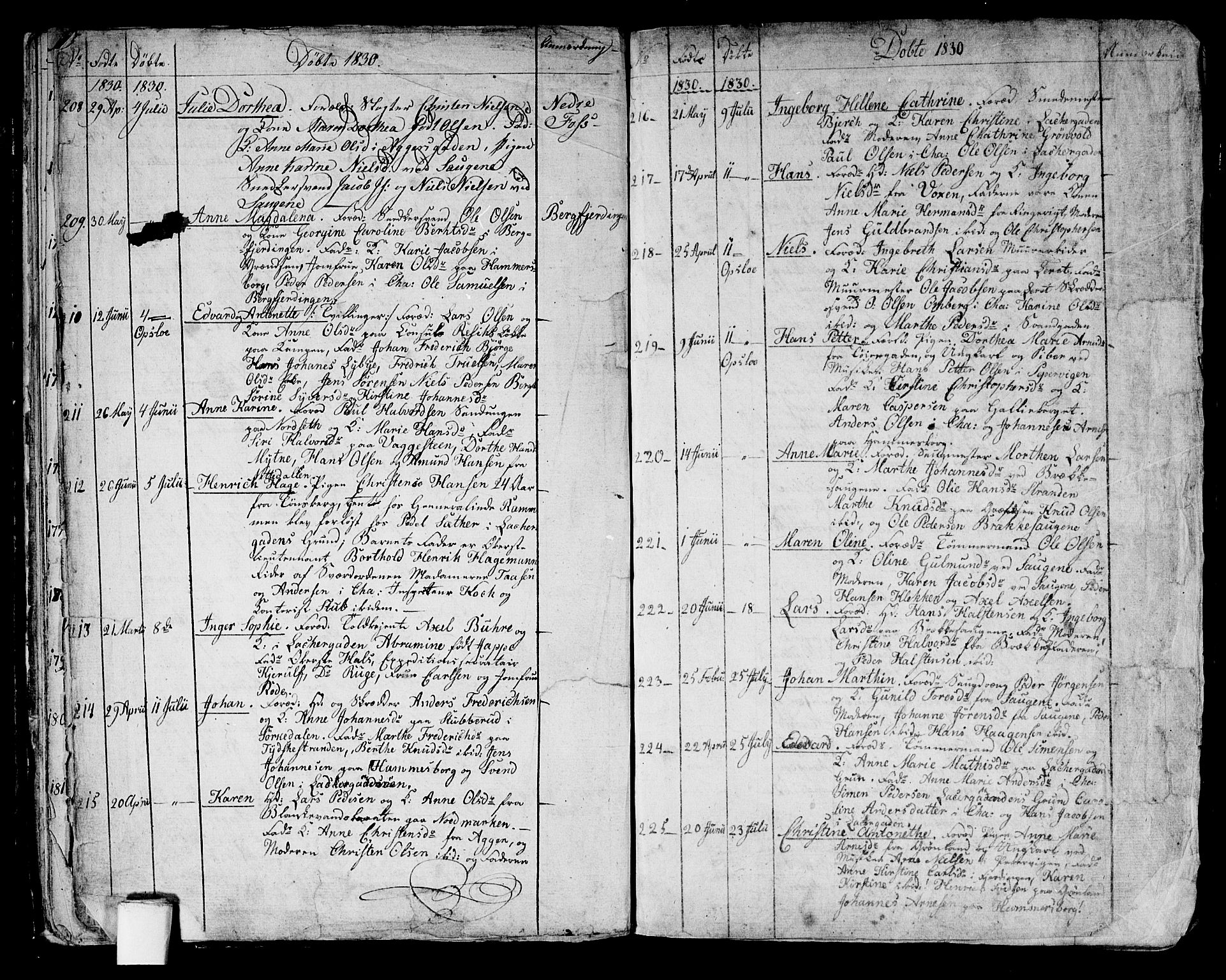 Aker prestekontor kirkebøker, AV/SAO-A-10861/G/L0006: Parish register (copy) no. 6, 1830-1838, p. 13