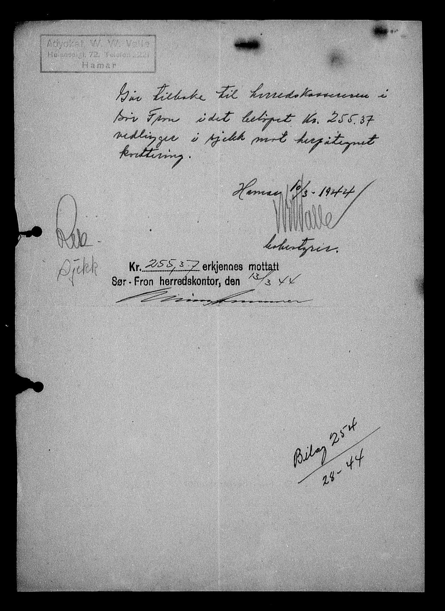Justisdepartementet, Tilbakeføringskontoret for inndratte formuer, AV/RA-S-1564/H/Hc/Hcc/L0949: --, 1945-1947, p. 547