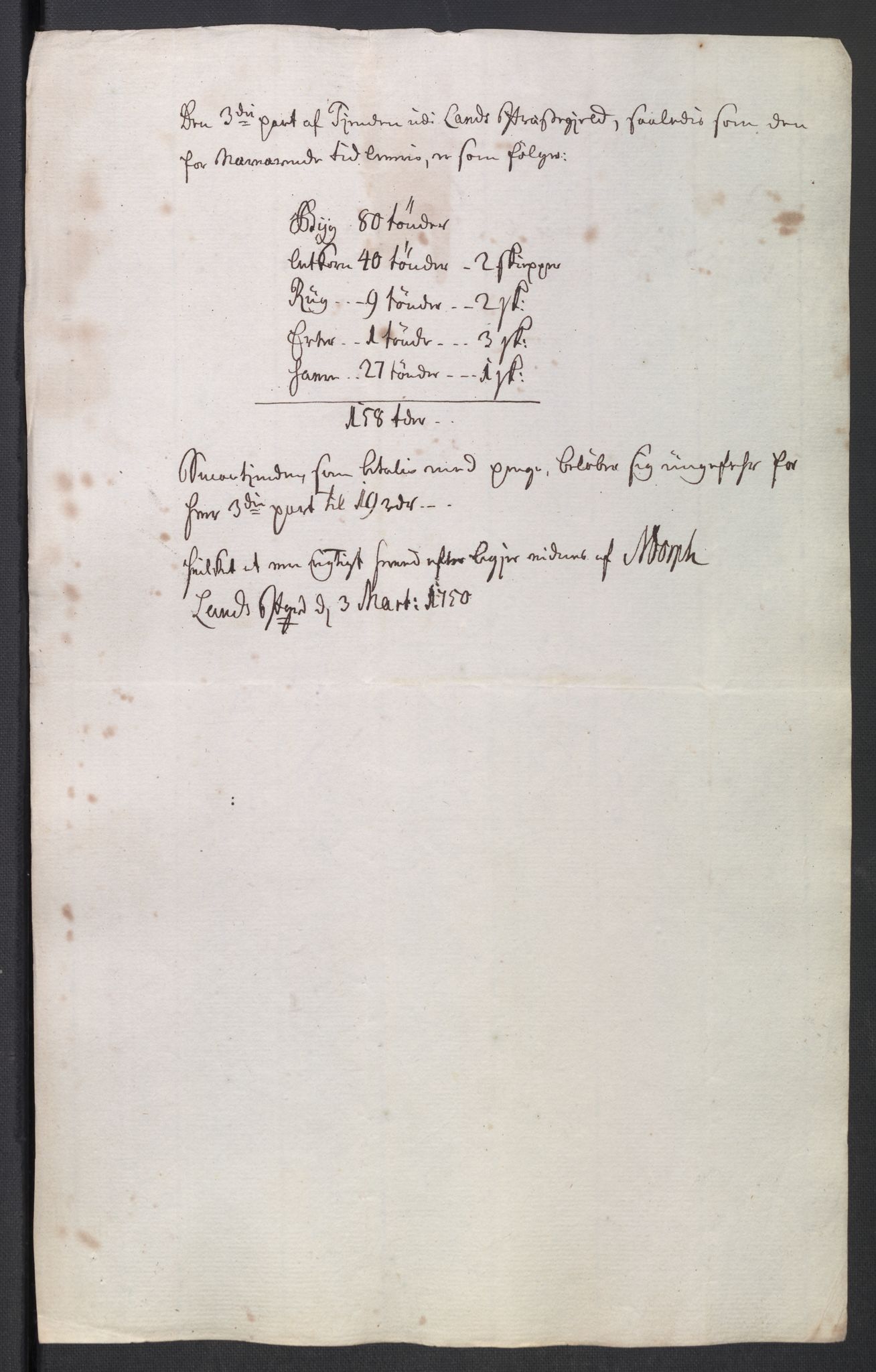 Rentekammeret inntil 1814, Reviderte regnskaper, Fogderegnskap, AV/RA-EA-4092/R18/L1348: Fogderegnskap Hadeland, Toten og Valdres, 1750-1751, p. 285