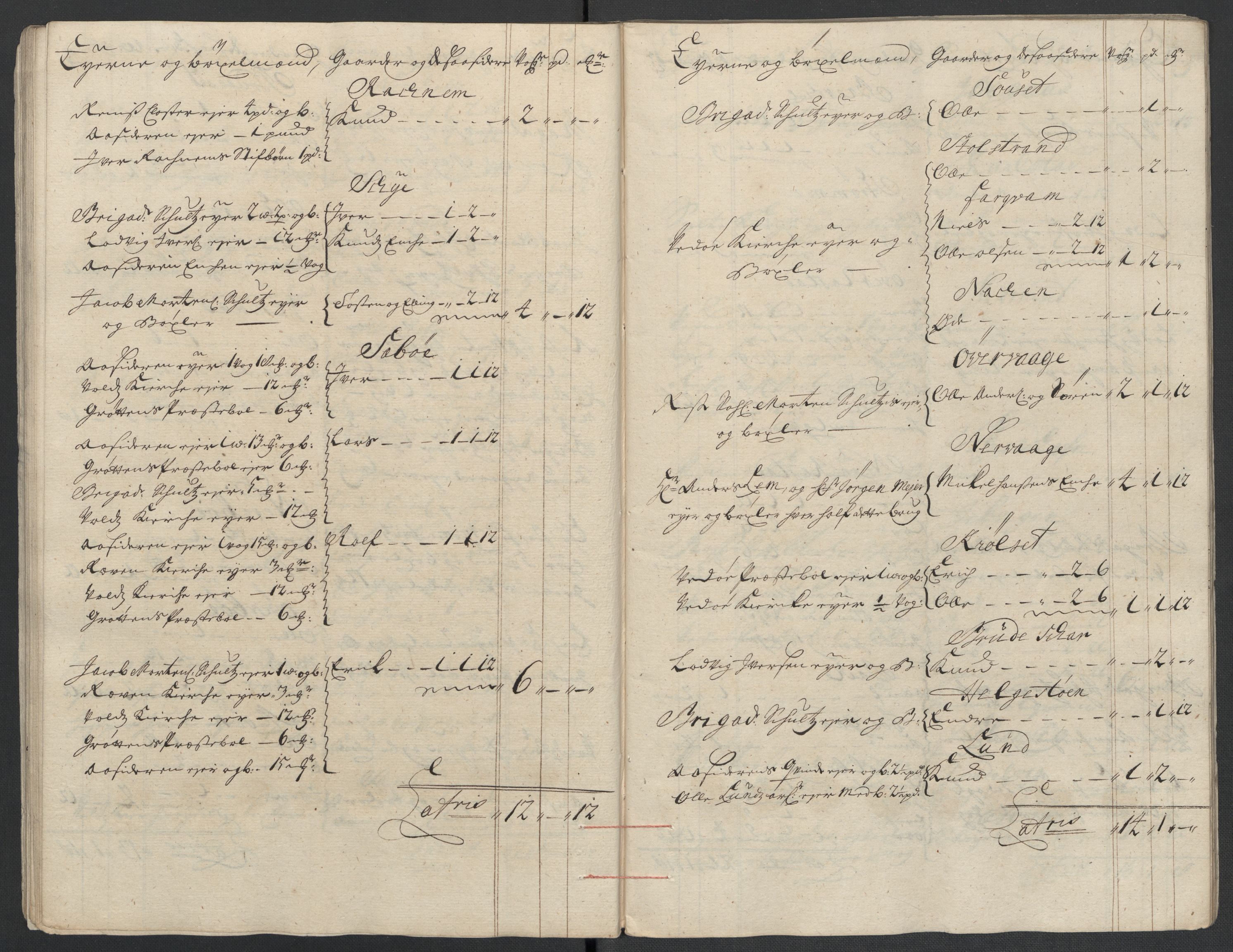 Rentekammeret inntil 1814, Reviderte regnskaper, Fogderegnskap, RA/EA-4092/R55/L3658: Fogderegnskap Romsdal, 1707-1708, p. 220