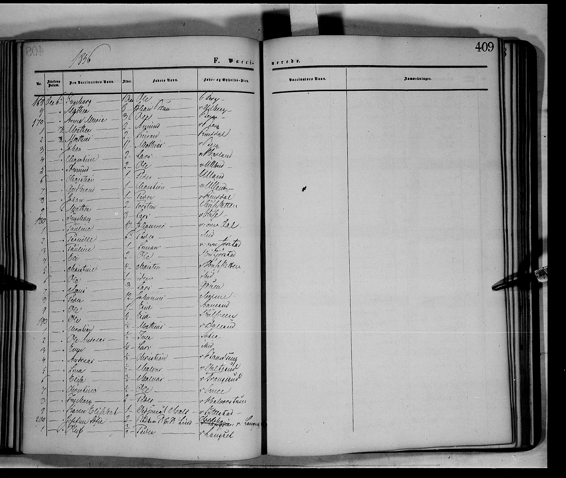 Fåberg prestekontor, AV/SAH-PREST-086/H/Ha/Haa/L0006: Parish register (official) no. 6B, 1855-1867, p. 409