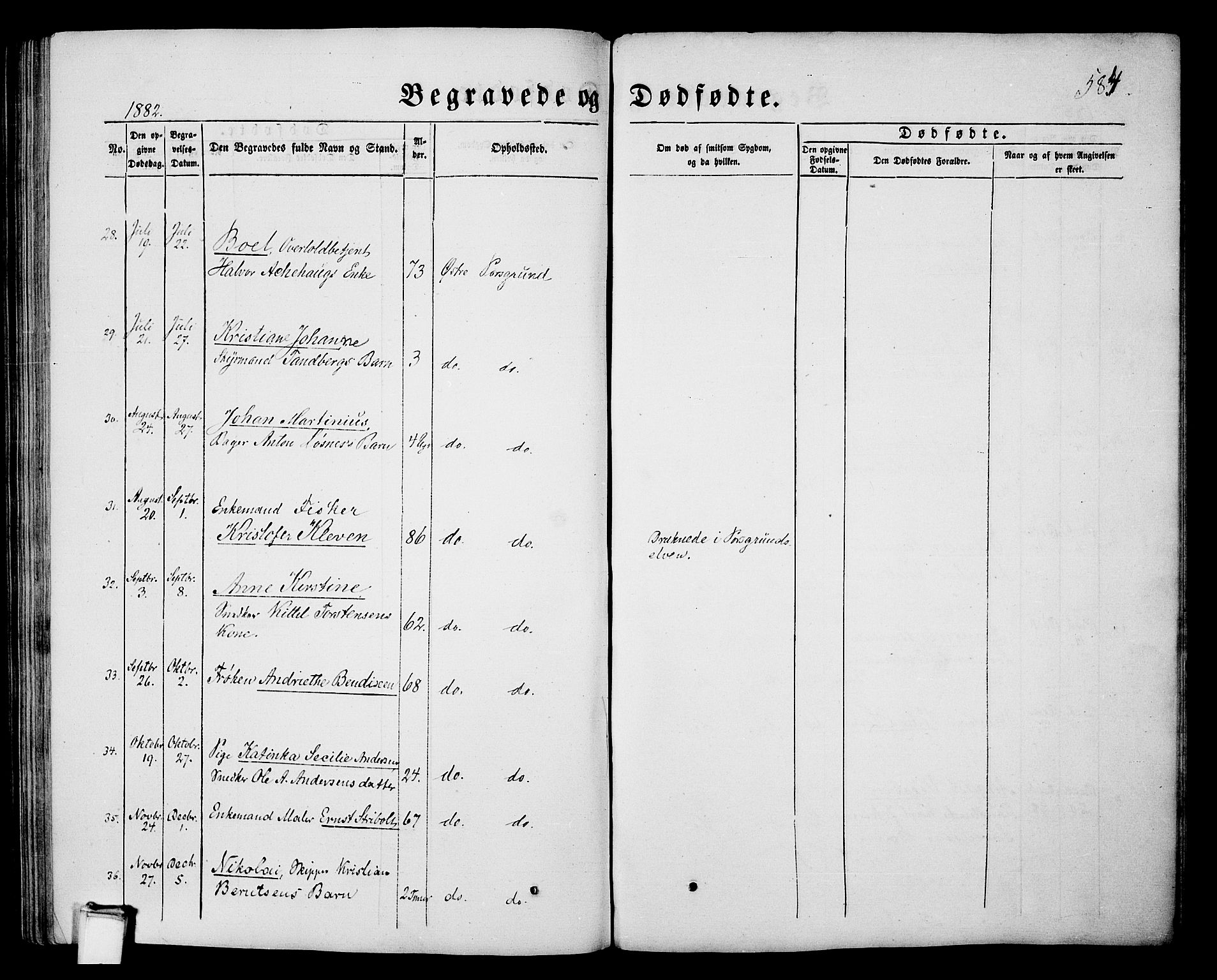 Porsgrunn kirkebøker , AV/SAKO-A-104/G/Gb/L0004: Parish register (copy) no. II 4, 1853-1882, p. 584