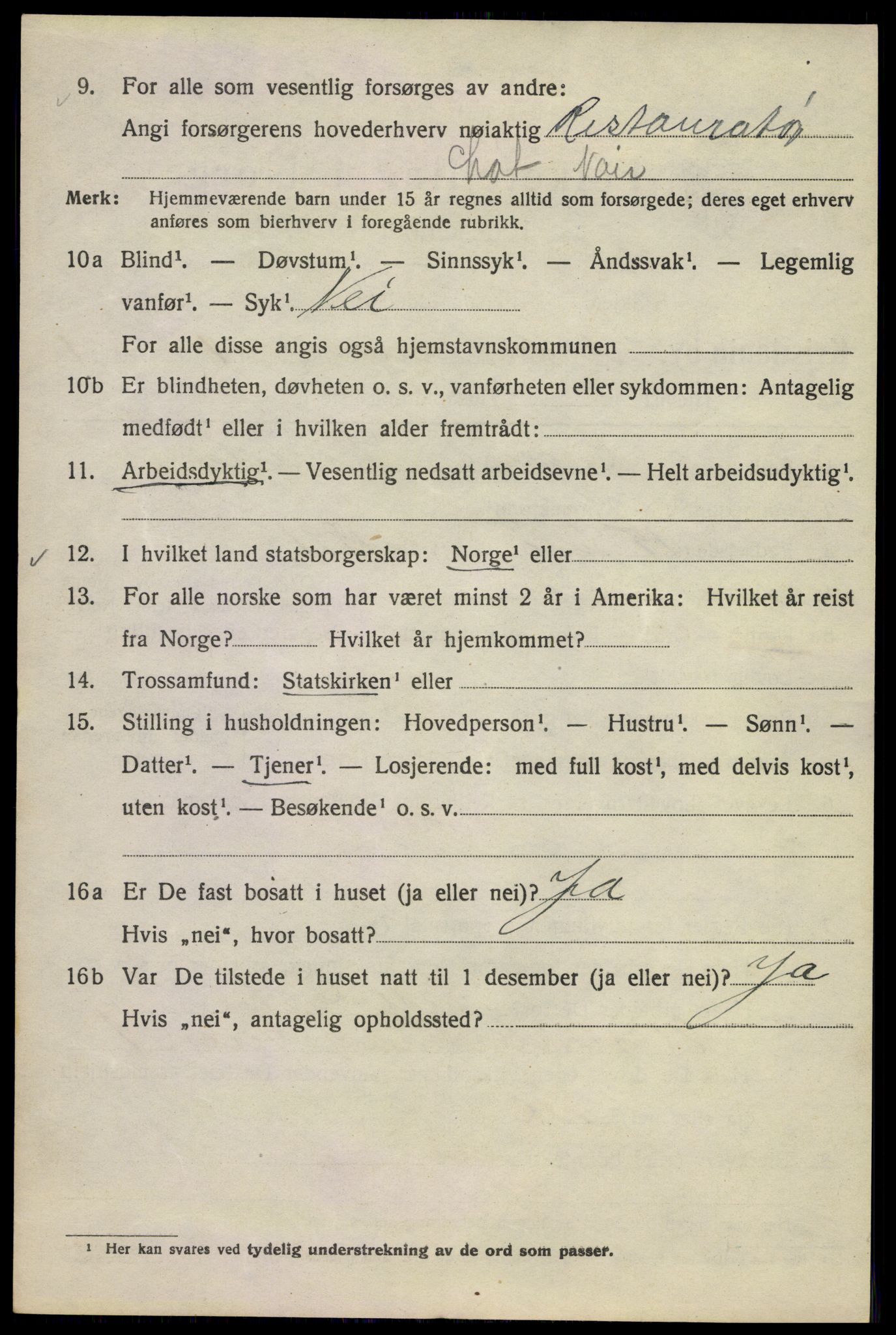 SAO, 1920 census for Kristiania, 1920, p. 617174